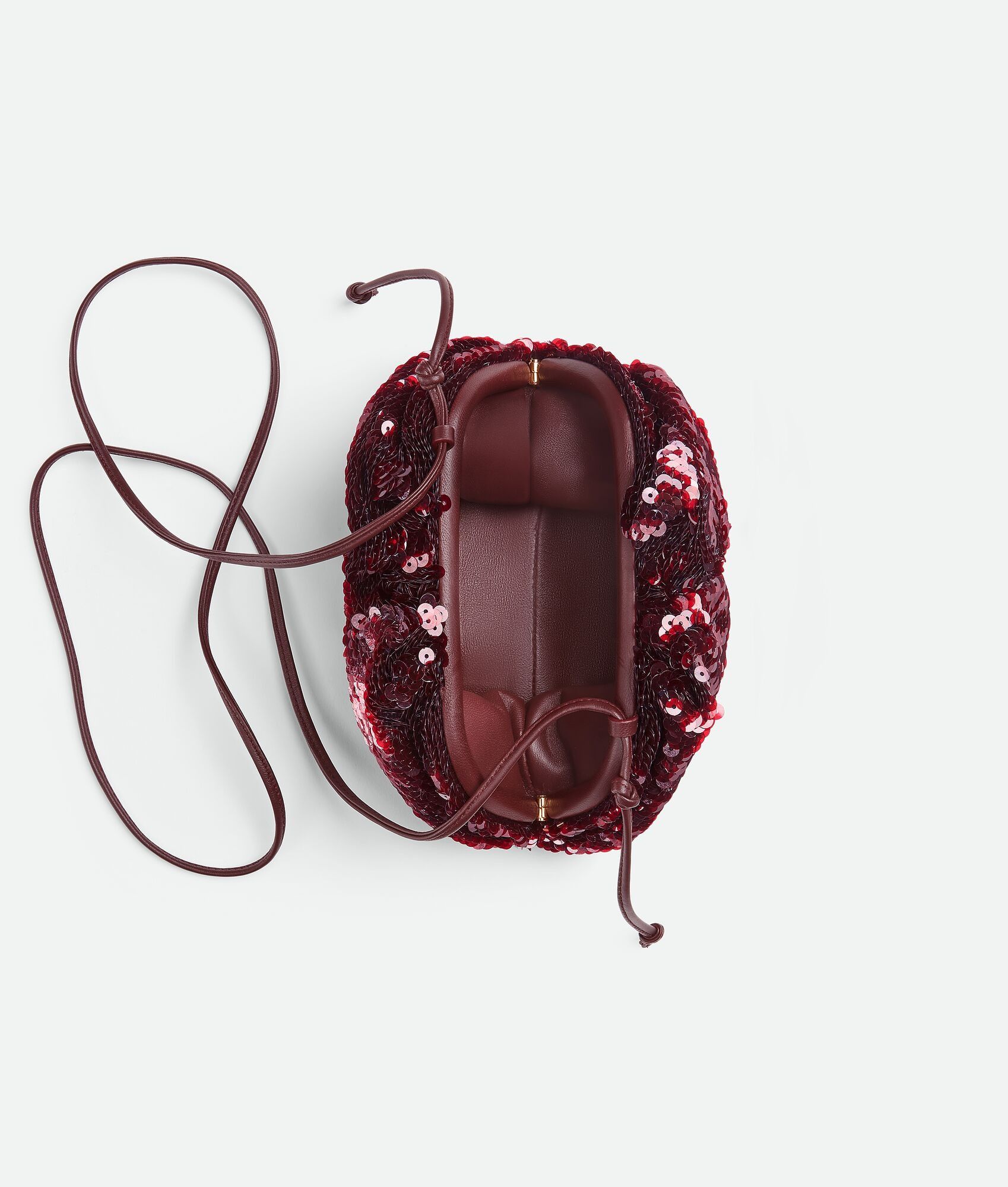 Bottega Veneta o1n1vont1124 Size: OS / Mini Pouch in Dark Barolo Size ONE SIZE - 4 Thumbnail