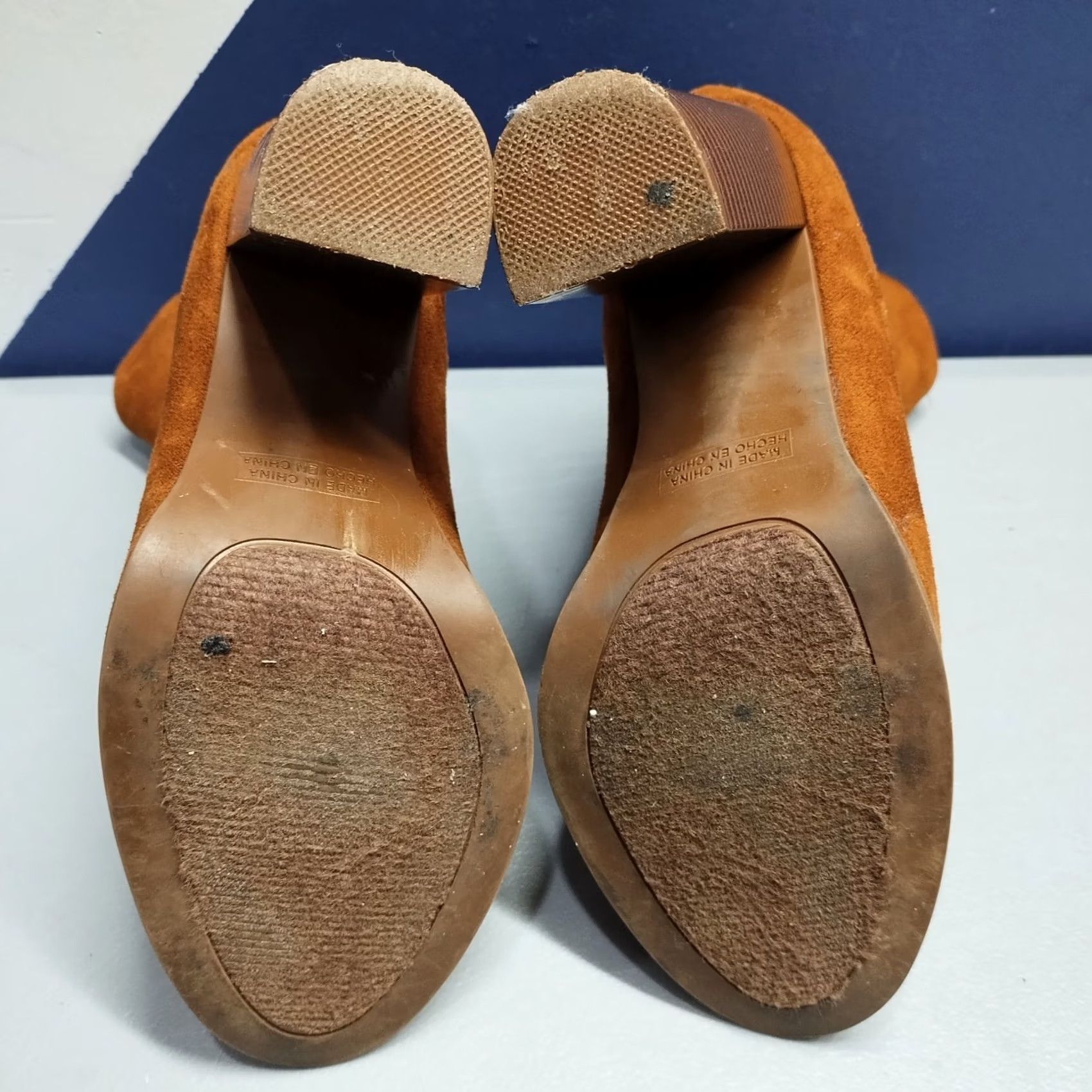 Forever 21 Forever 21 Womens Size 9 Brown Upper Suede Heeled Ankle Boots Almond Toe Back Zip bootie Size US 9 / IT 39 - 6 Thumbnail