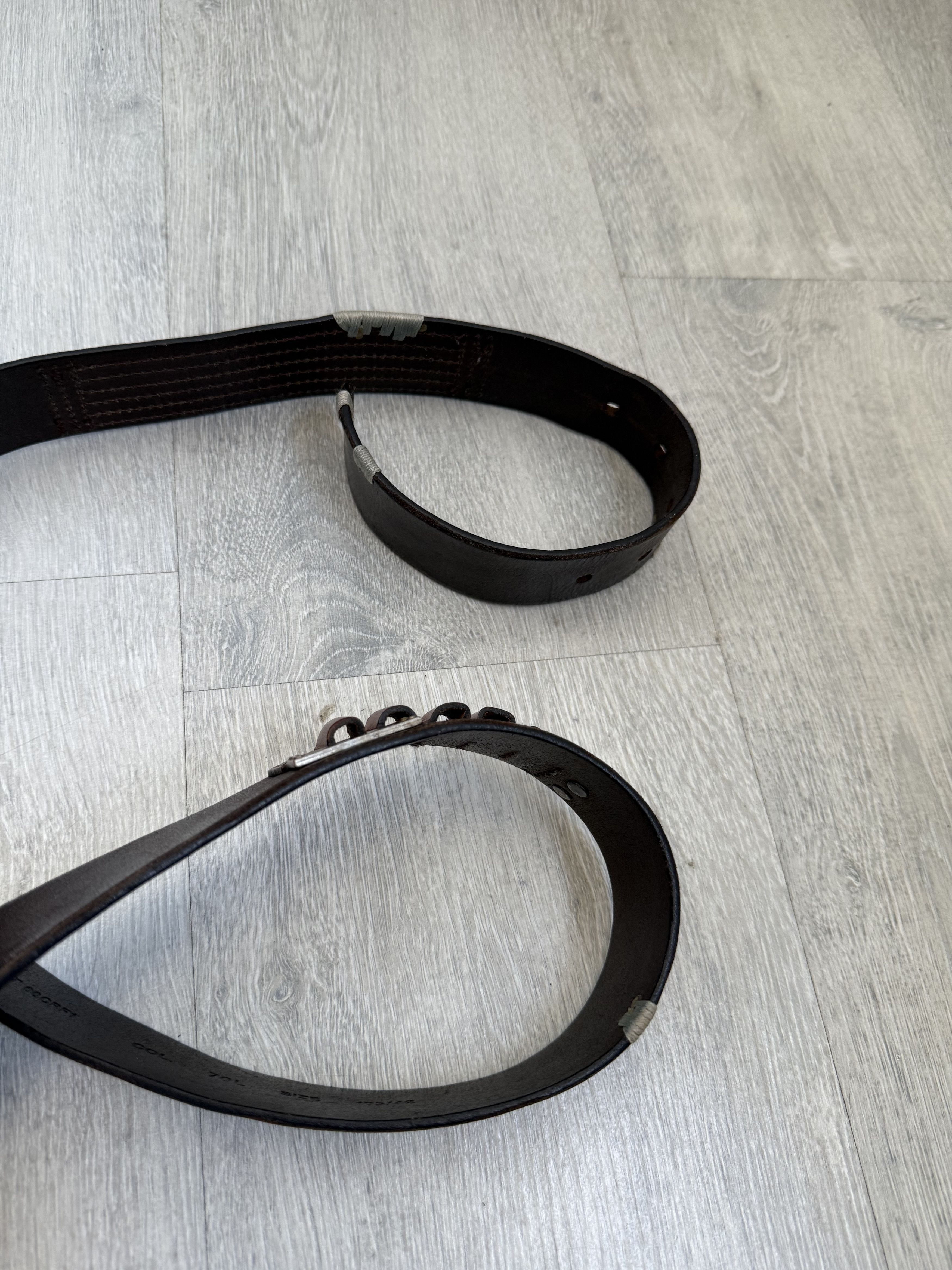 Diesel RARE Vintage Diesel cartridge loops cowboy leather belt Size ONE SIZE - 3 Thumbnail