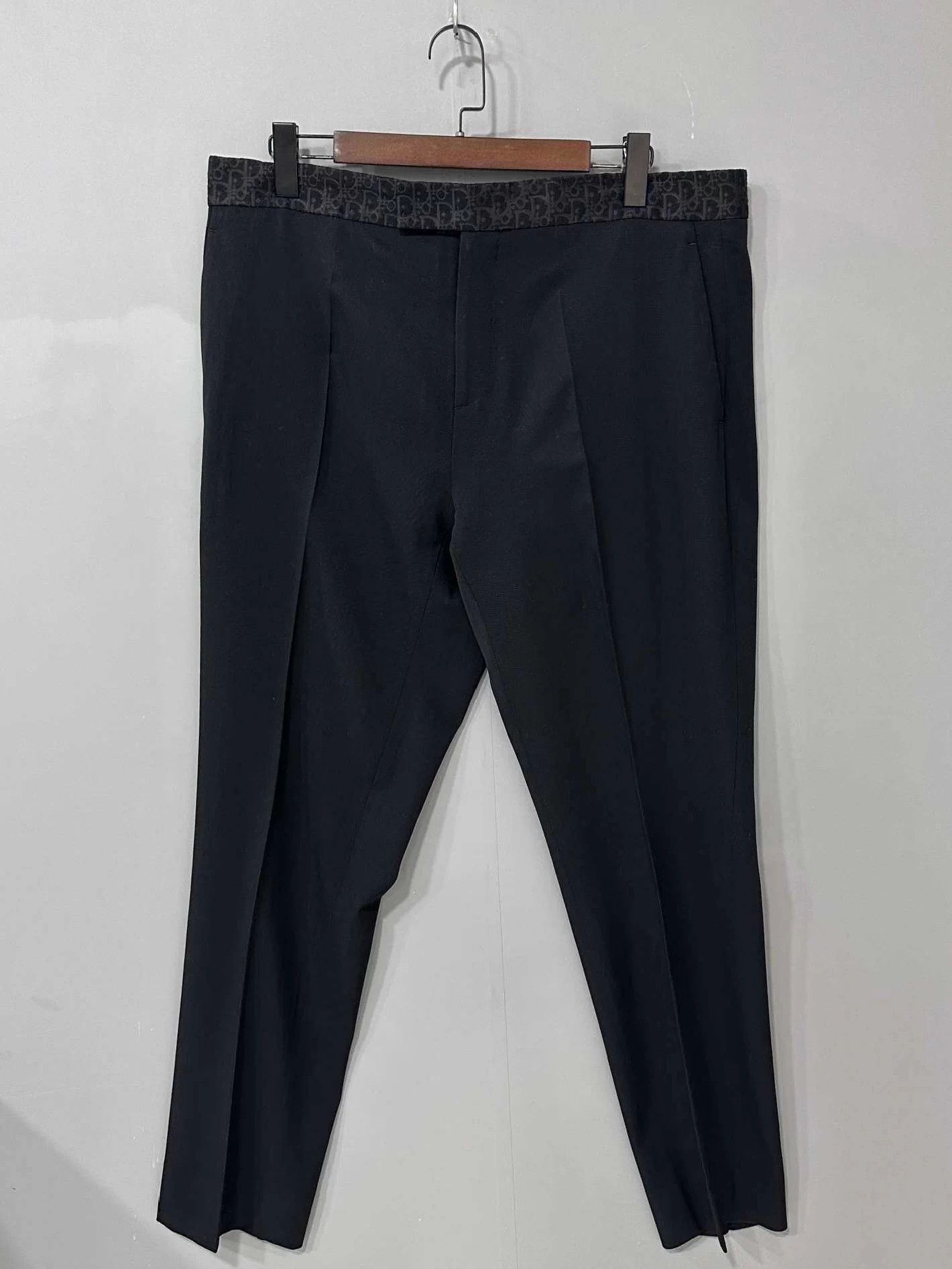 Dior Dior Oblique All-Over Print Wool Trousers Size 56 Size 46L - 1 Thumbnail