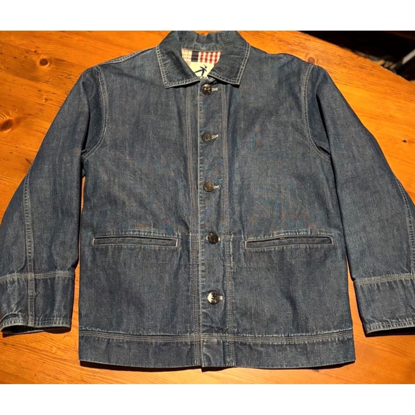 Issey Miyake ISSEY MIYAKE HAI SPORTING GEAR DENIM JACKET MEN Multicolor Cotton M Used Jacket Mens Denim Jacket Denim Jacket Men Multicolor Cotton M Used Size US M / EU 48-50 / 2 - 2 Thumbnail