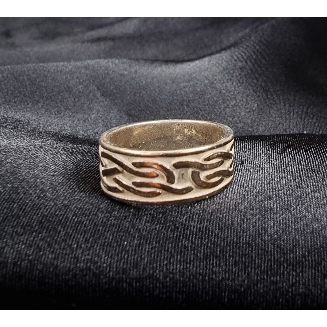 Sterling Silver Rare Vintage Sterling Silver 925 Intricate Flame Design Ring Size ONE SIZE - 4 Thumbnail