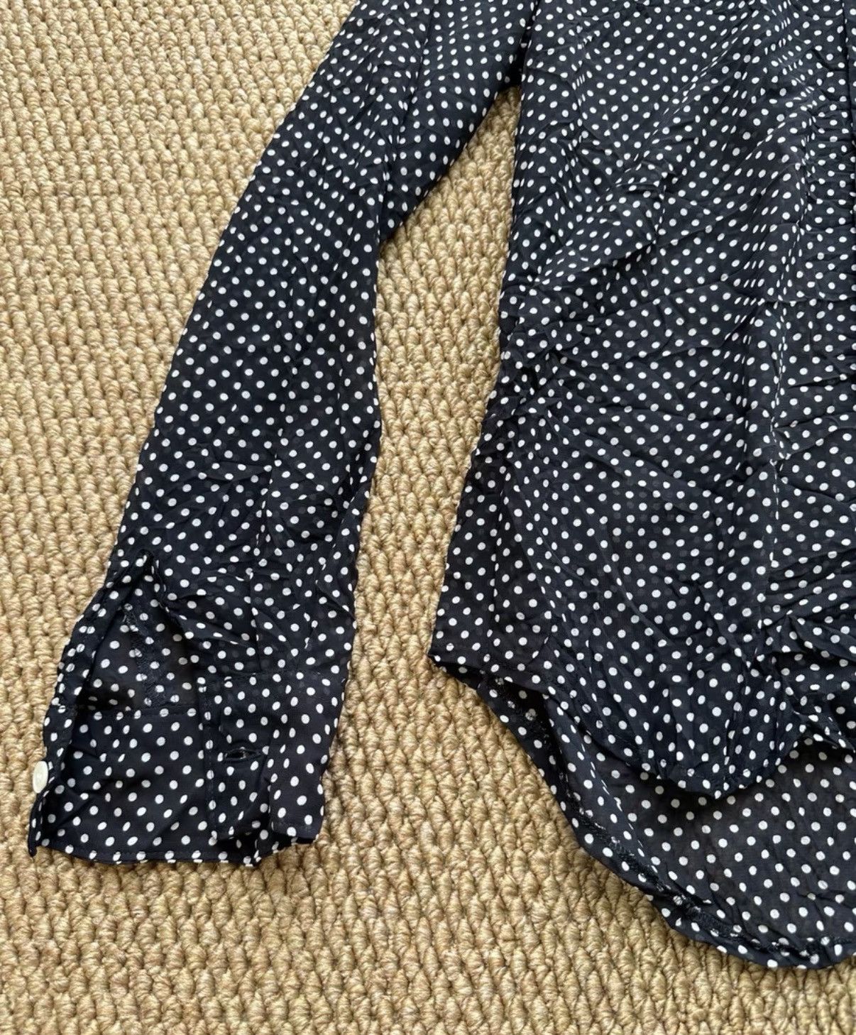 Comme des Garcons COMME des GARÇONS Base Small Polka Dot Chiffon Shirt K23 Size S / US 4 / IT 40 - 2 Thumbnail