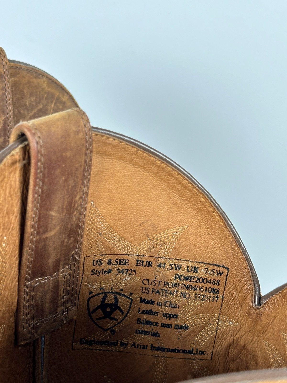 Ariat Ariat Brown Cowboy Western Leather Boots Size US 8.5 / EU 41-42 - 22 Thumbnail