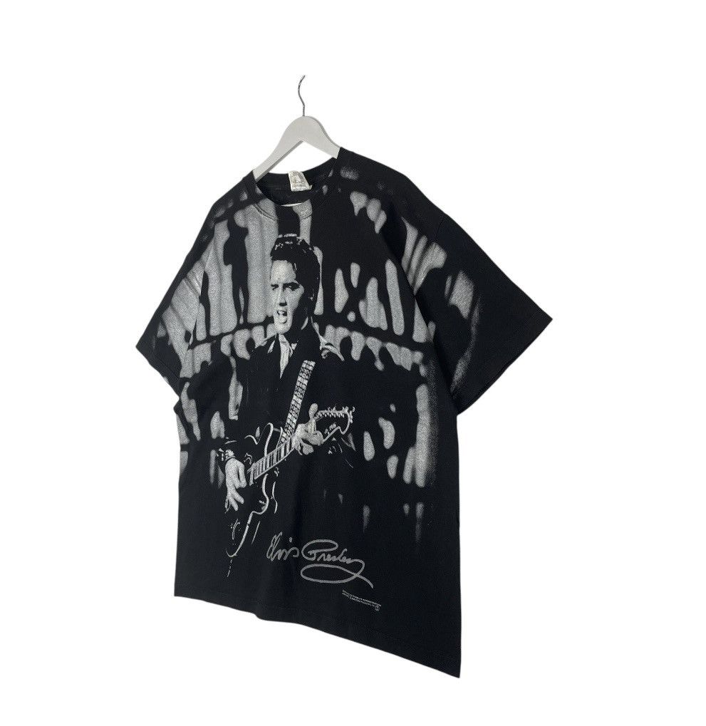 Designer × Vintage VINTAGE 2000 ELVIS PRESLEY 2000s OVER PRINT FULL PRINT TEE Size US L / EU 52-54 / 3 - 2 Thumbnail