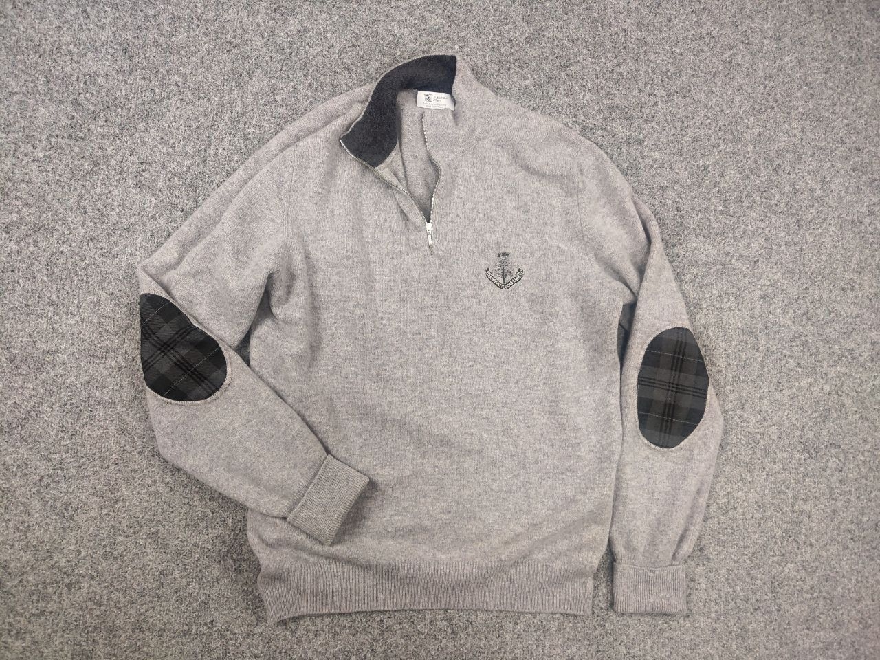 Johnstons Of Elgin Johnstons of elgin Design Pure Wool Gray zip Jumper Sweater Size US M / EU 48-50 / 2 - 5 Thumbnail