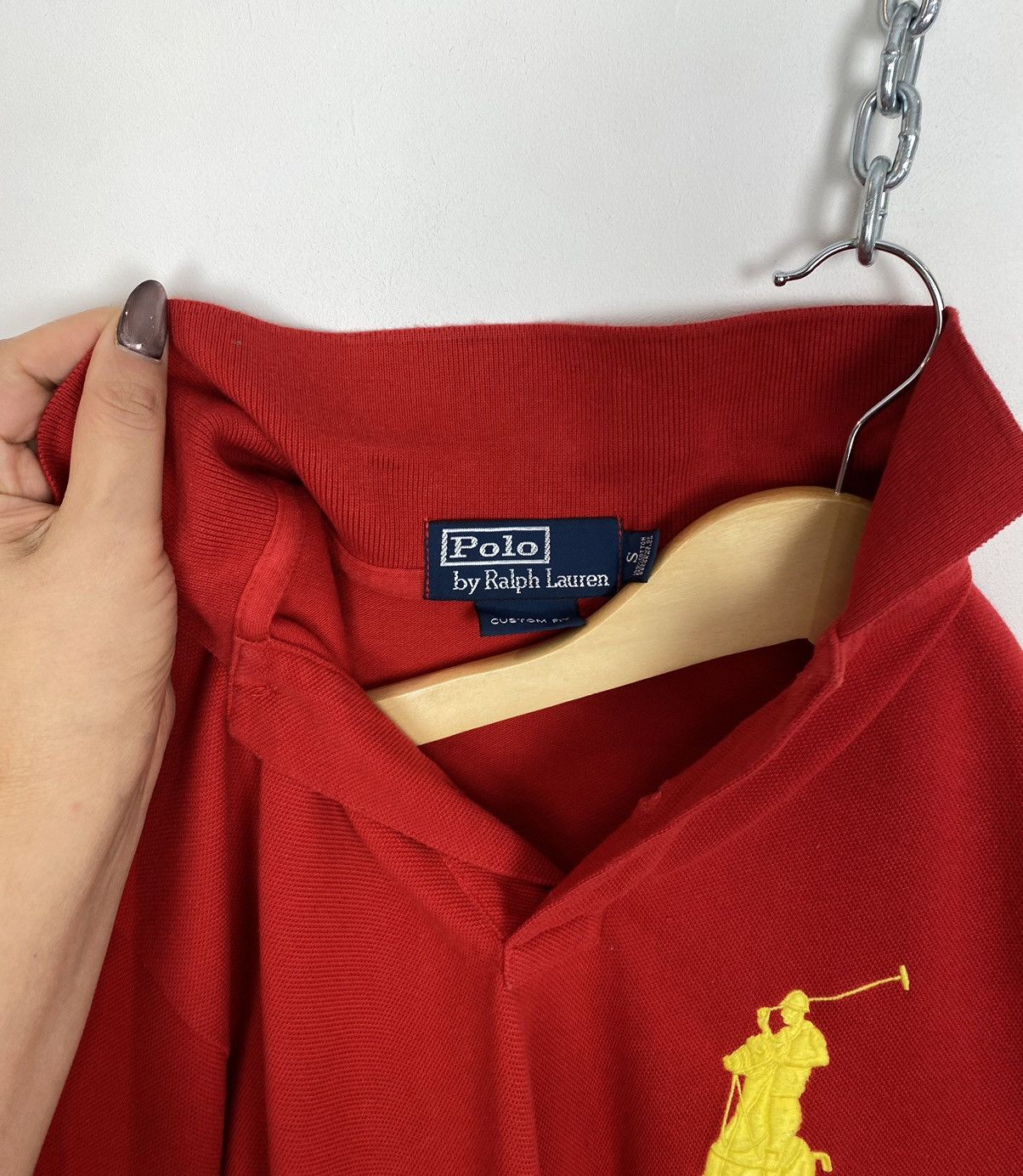Polo Ralph Lauren Vintage Polo Ralph Lauren Embroidered Logo Polo Shirt Red Size US S / EU 44-46 / 1 - 9 Thumbnail