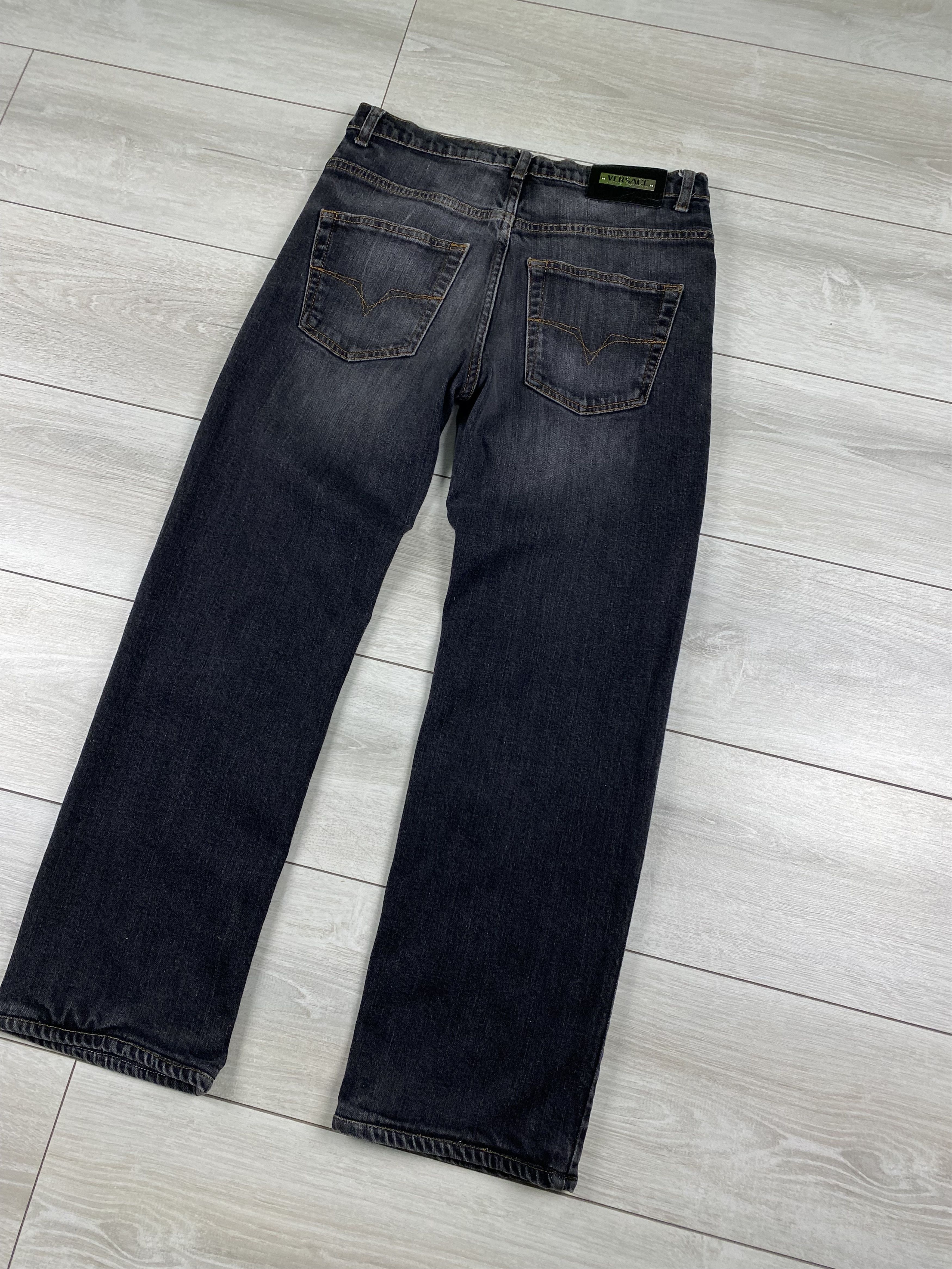 Versace Vintage Versace Jeans Couture Faded Gray Denim Jeans Size 33 Size US 33 - 8 Thumbnail