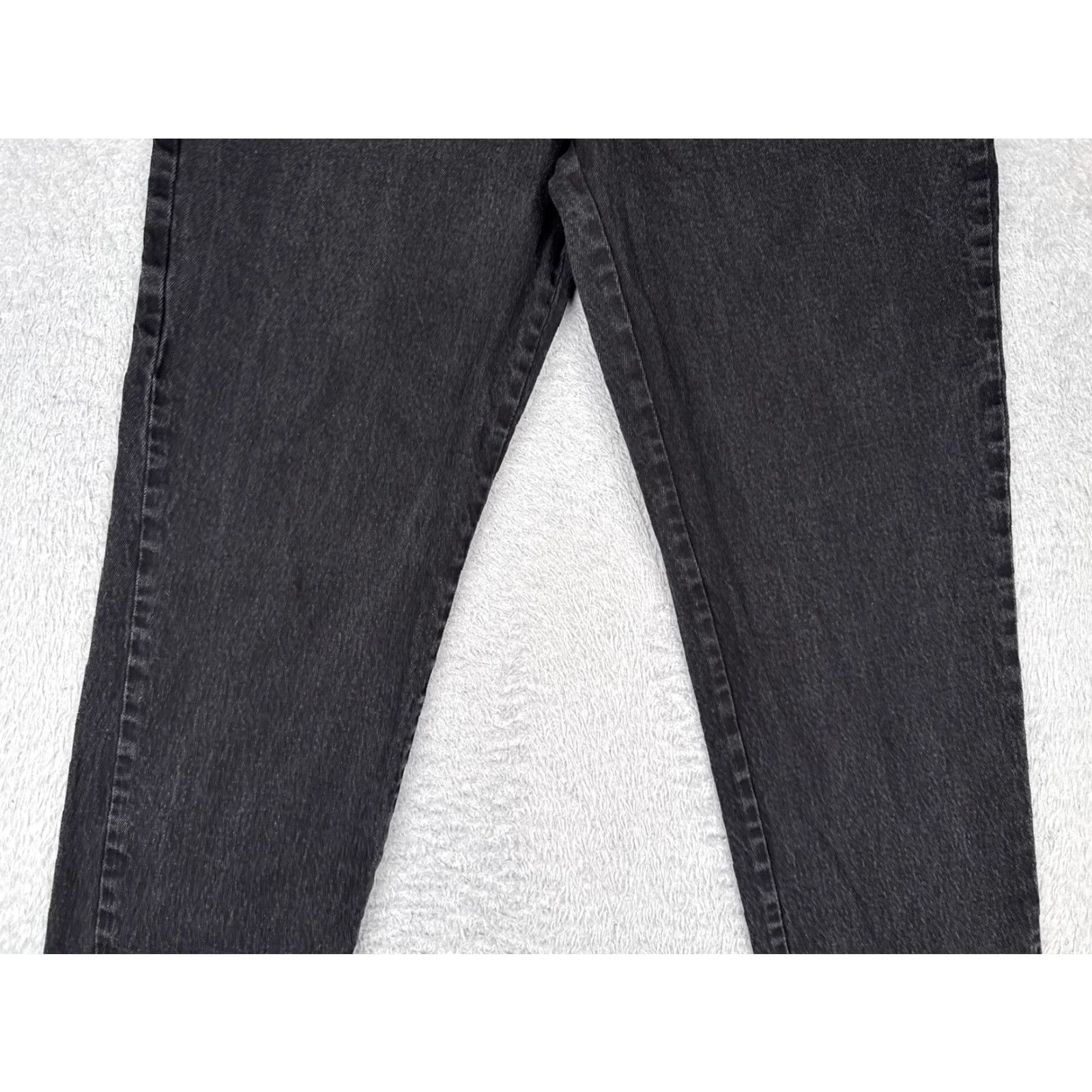 Lee Riders by Lee Jeans Womens Black Tapered Leg High Rise 32x30 Denim Stretch 5-Pocket ZIP Button Size 38" / US 16 / IT 52 - 3 Thumbnail