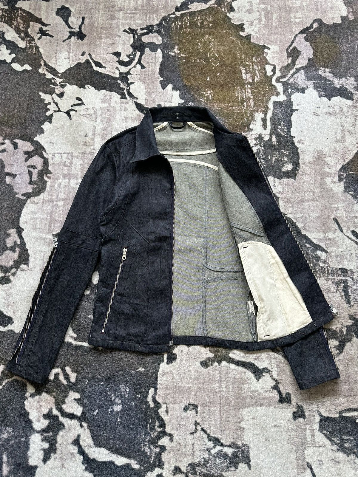 NO ID SS15 NO ID paneled denim zipper jacket Size US M / EU 48-50 / 2 - 4 Thumbnail