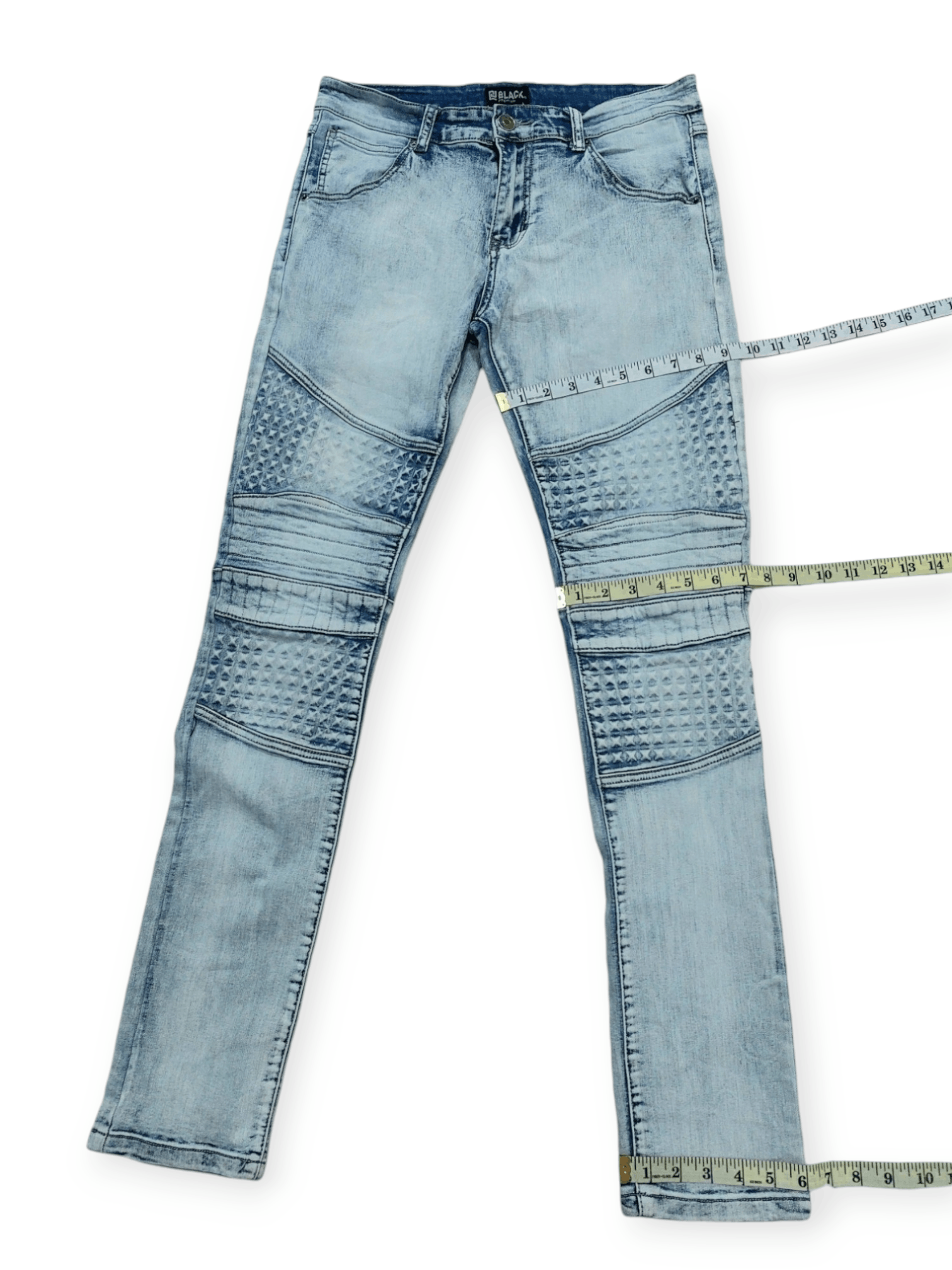 Other DOPE🔥 Black Biker Denim Skinny Fit Size US 32 / EU 48 - 14 Thumbnail