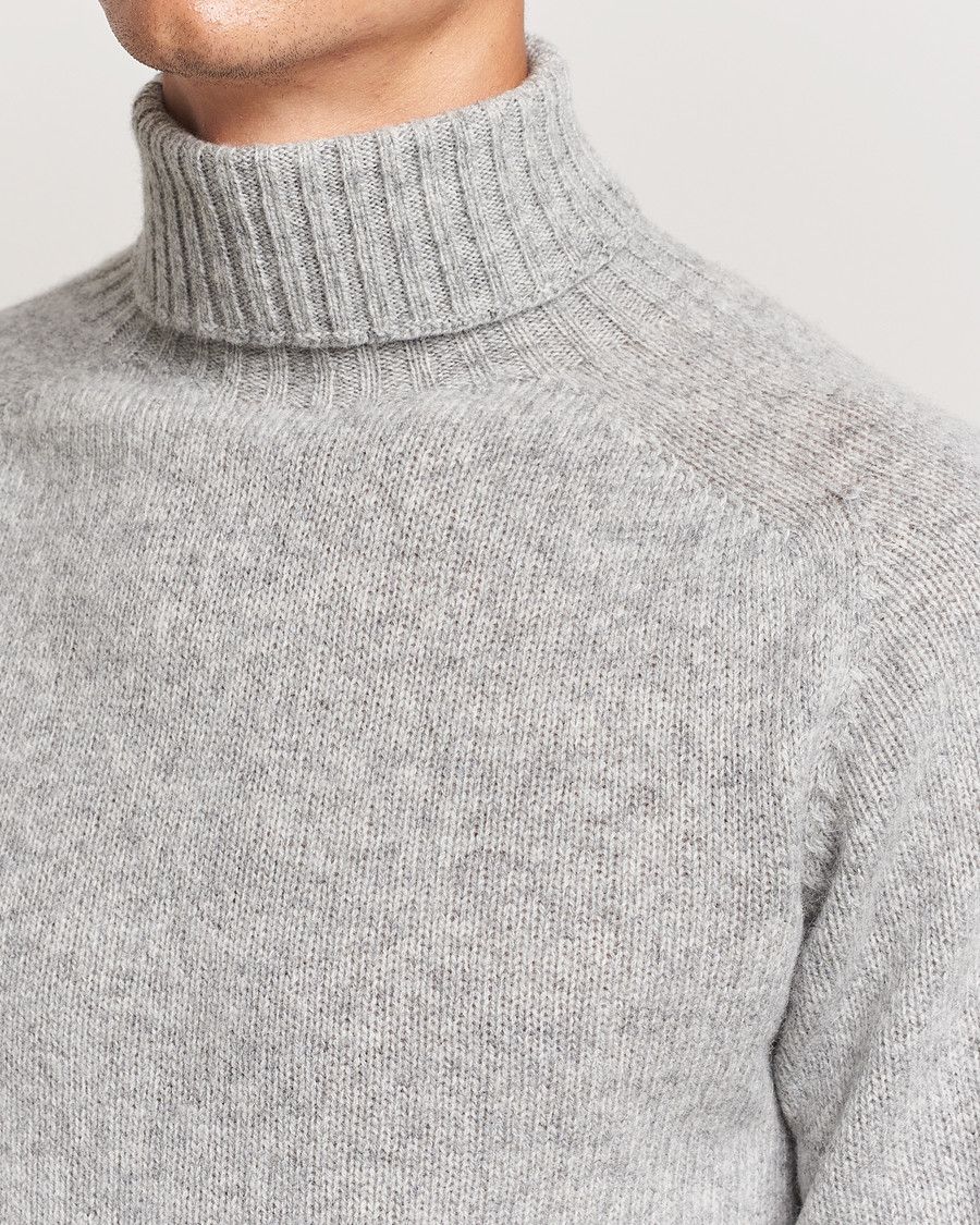 Harley of Scotland Harley of Scotland Light Grey Rollneck Shetland Size S Size US S / EU 44-46 / 1 - 2 Thumbnail