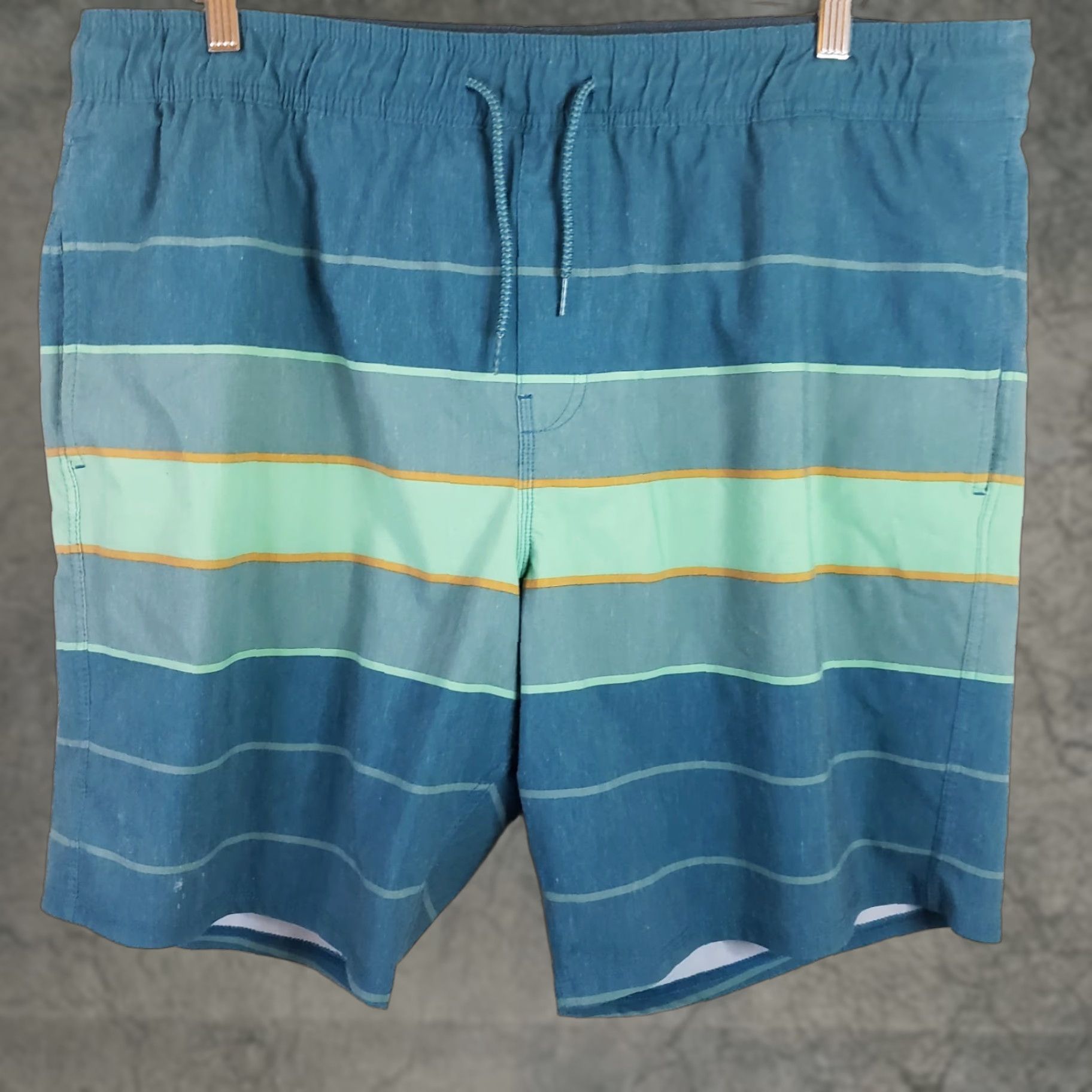 Hang Ten VINTAGE Hang Ten Striped Swim Trunks? Size US 39 - 1 Thumbnail