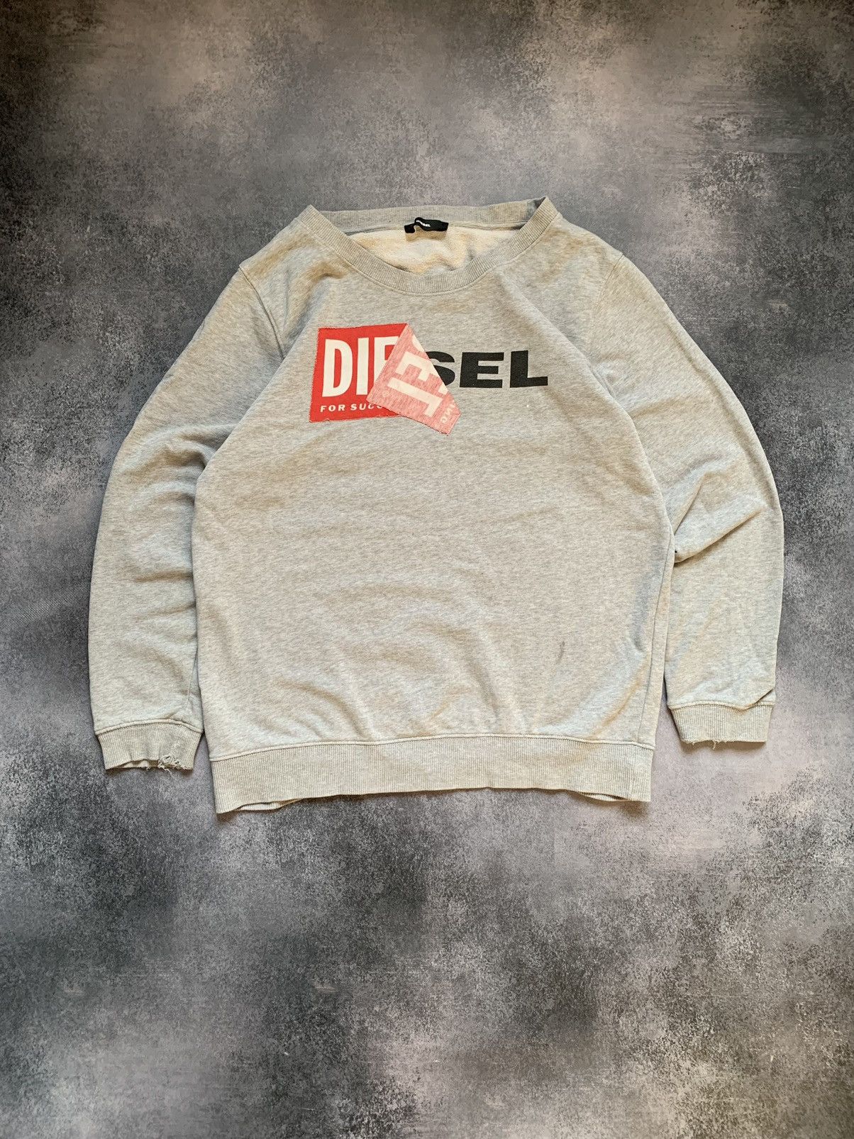 Diesel × Vintage vintage Diesel Y2K distressed sweatshirt Size US M / EU 48-50 / 2 - 1 Thumbnail