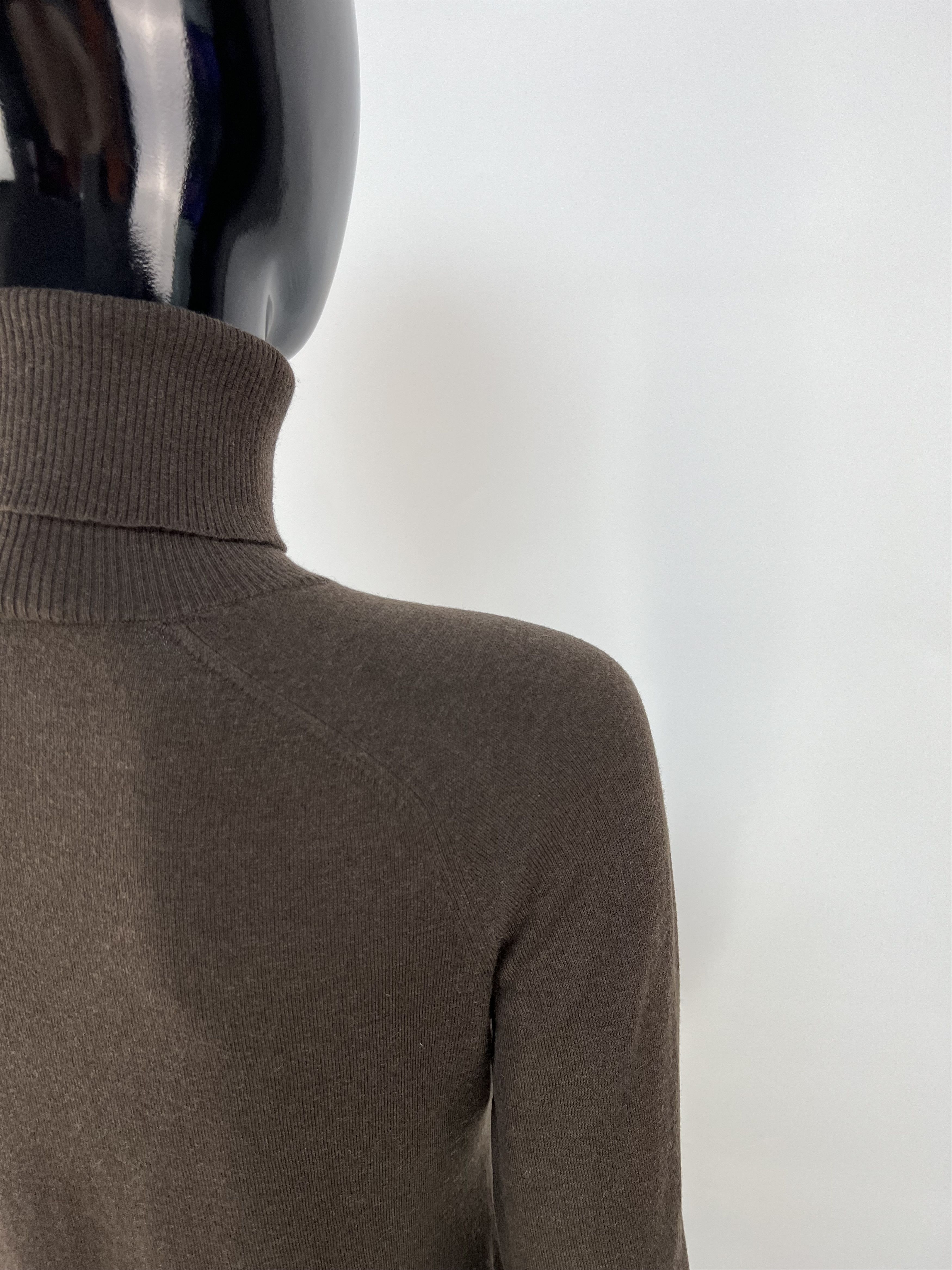 Escada Escada Brown Wool Silk Cashmere Turtleneck Sweater Size S Size S / US 4 / IT 40 - 8 Thumbnail