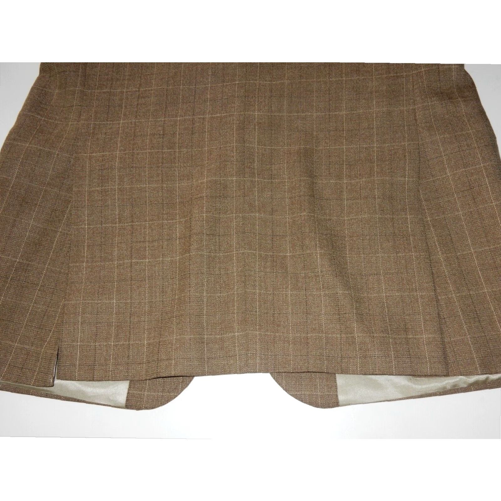 Brooks Brothers Brooks Brothers Men's 1 Piece Plaid Wool Blazer Sport Coat Brown 43T Size 48R - 5 Thumbnail