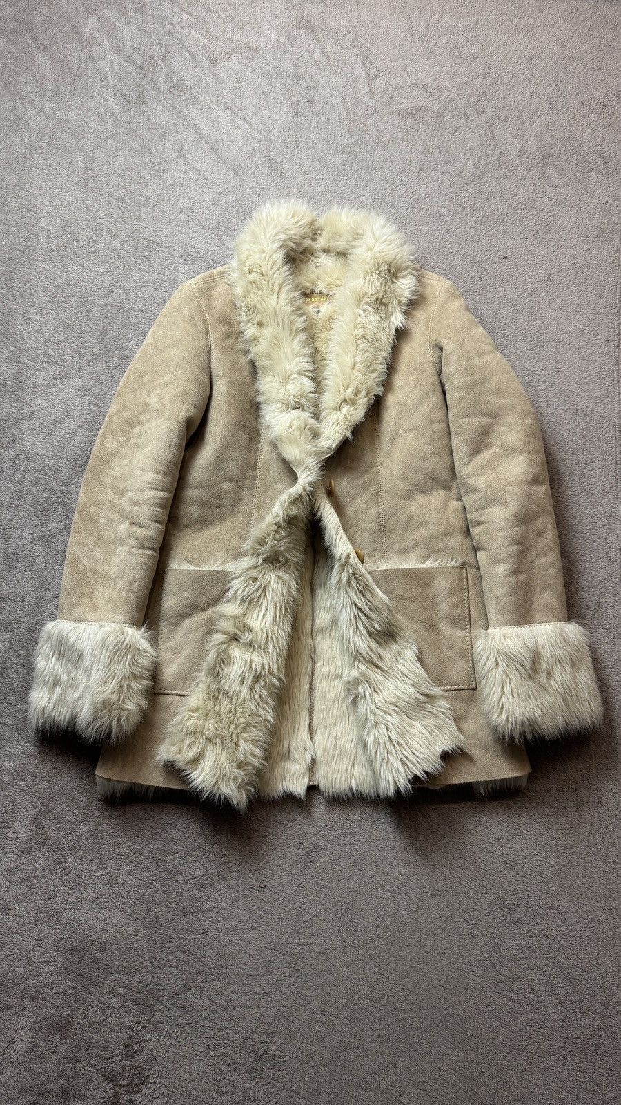 DKNY DKNY Faux Fur Shearling Coat Jacket ysl gucci balenciaga cdg Size M / US 6-8 / IT 42-44 - 1 Thumbnail