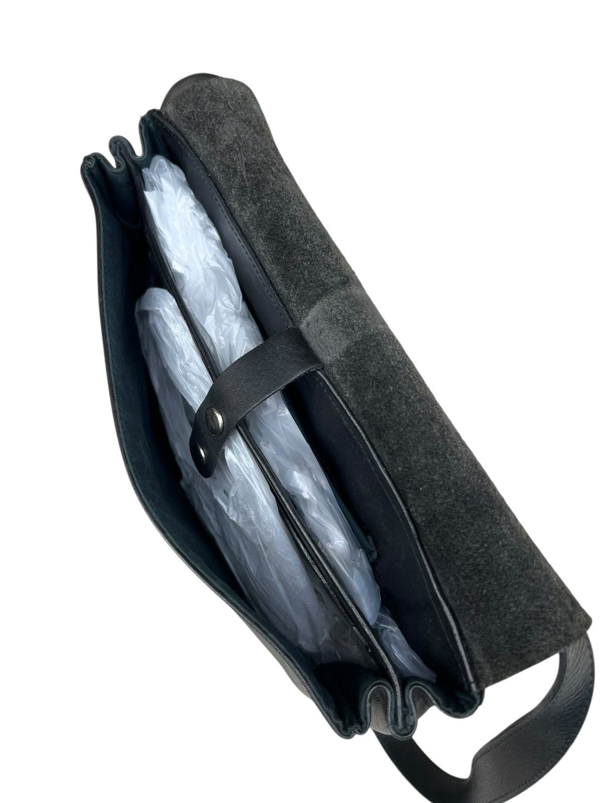 Leather Vintage PARTS Japan Patina Black High Quality Leather Bag Size ONE SIZE - 15 Thumbnail