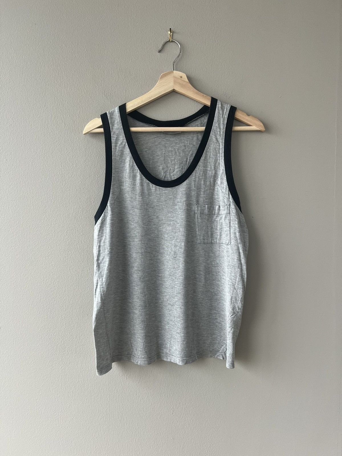 image of Dior x Hedi Slimane Ss05 Tank Top in Grey, Men's (Size XS)