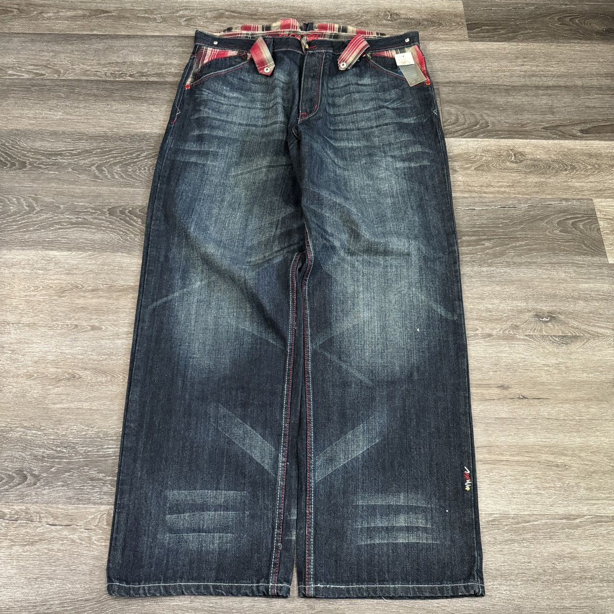 Coogi × JNCO × Vintage Crazy Vintage y2k Coogi Baggy wide leg embroidered jeans Size US 38 / EU 54 - 2 Thumbnail