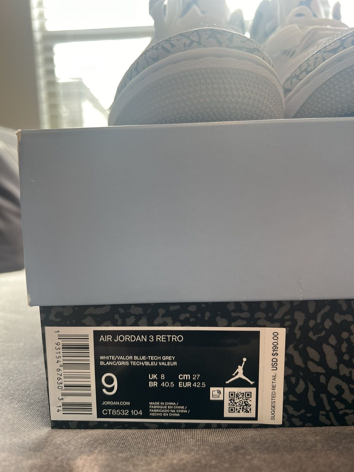 Jordan Brand UNC Jordan 3 Size US 9 / EU 42 - 12 Thumbnail