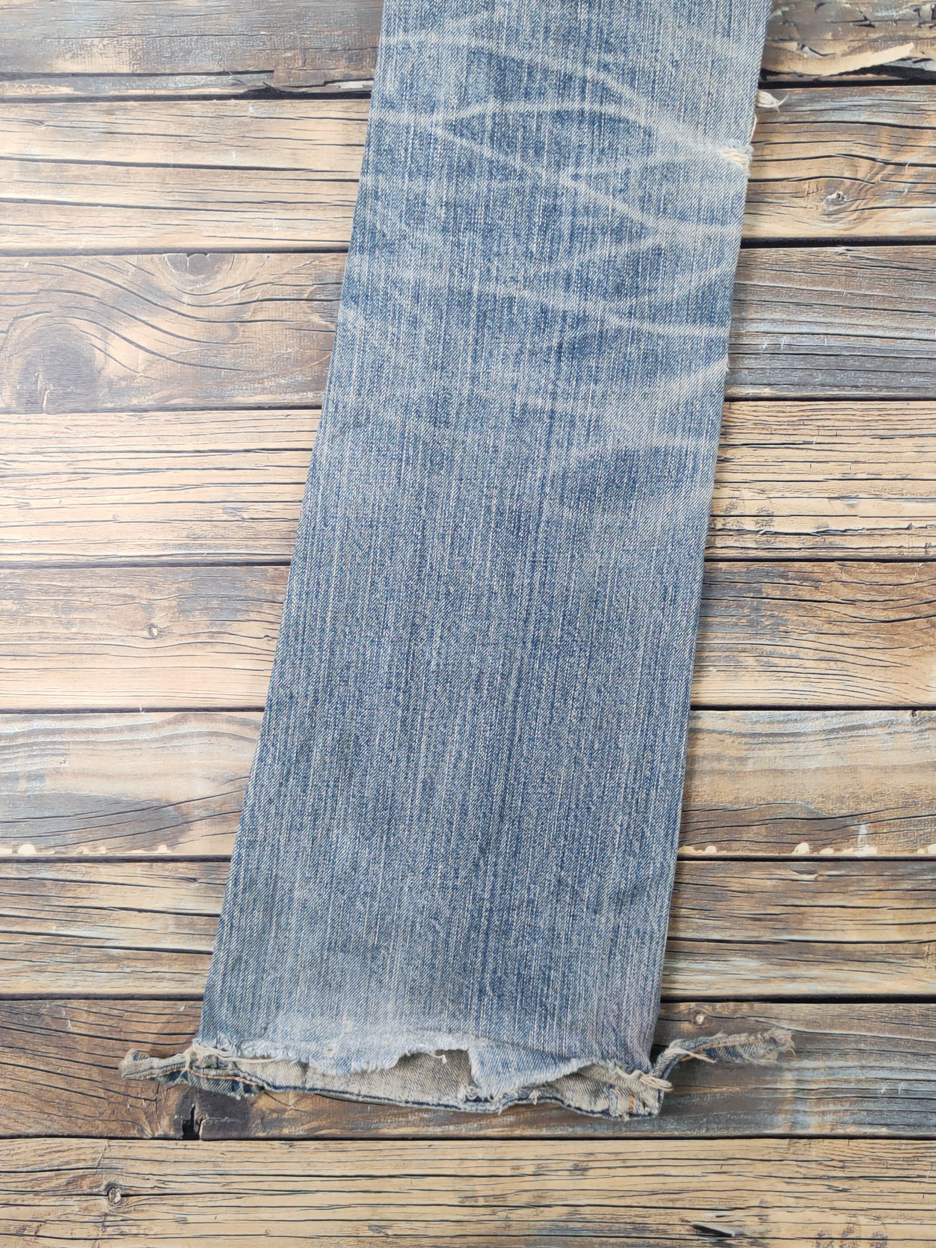 Edwin Edwin 503 Blue Distressed Ripped denim Jeans #W1969 Size 29" - 9 Thumbnail