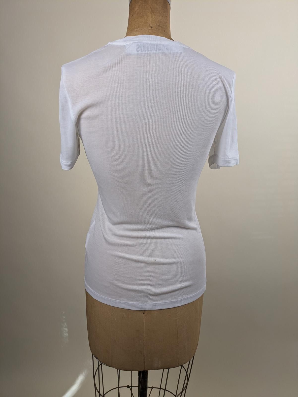 Jacquemus 2010's Jacquemus white sheer logo tee Size M / US 6-8 / IT 42-44 - 4 Thumbnail