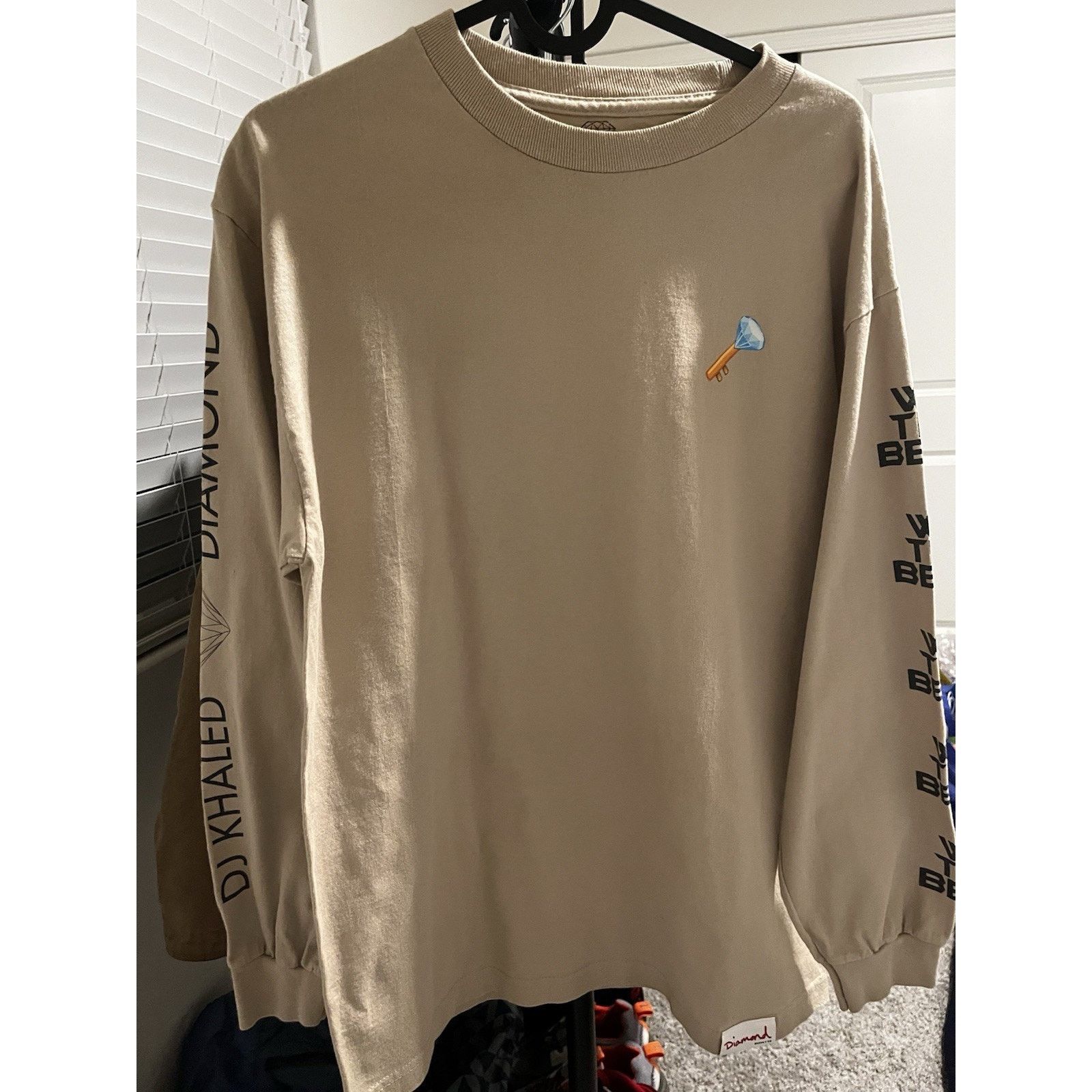 Diamond Supply Co. Diamond Supply Co DJ Khaled Long Sleeve Mens Medium Tan Size US M / EU 48-50 / 2 - 1 Thumbnail
