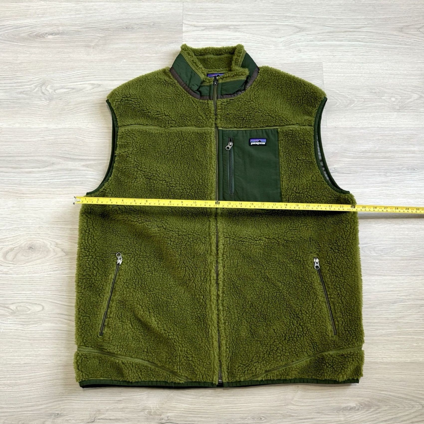 Patagonia Patagonia Retro X Vest Mens Green Deep Pile Sherpa Fleece Zip Front Gilet XXL Size US XXL / EU 58 / 5 - 4 Thumbnail