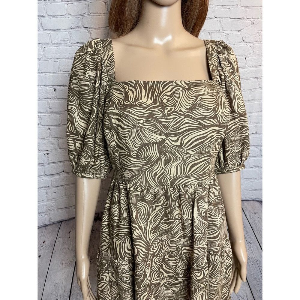 House of Harlow NWT New House of Harlow 1960 Beige Puff Sleeve Linen Mini D Size S / US 4 / IT 40 - 2 Thumbnail