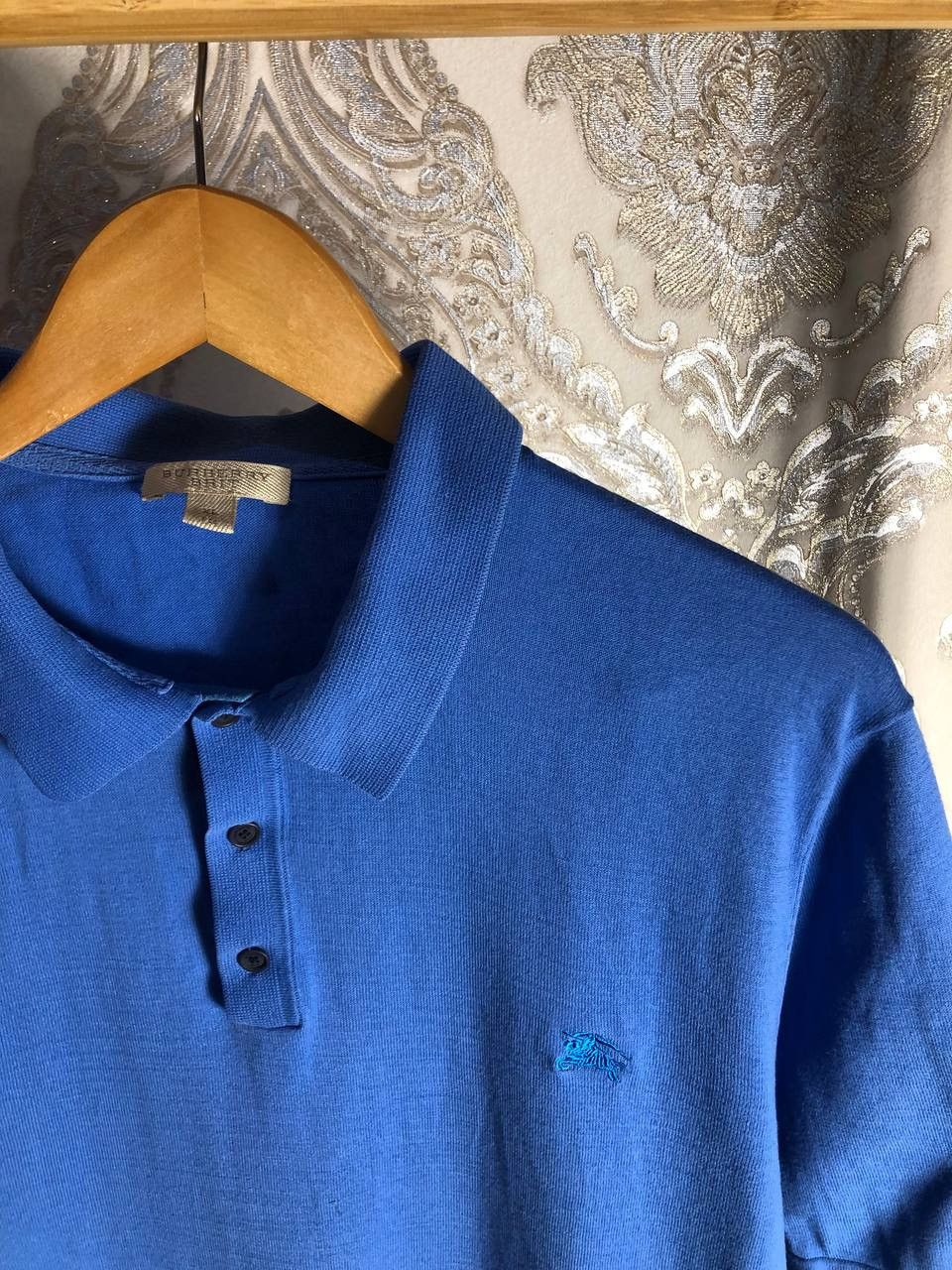 Burberry VINTAGE BURBERRY BRIT LONDON DESIGNER POLO CASUAL DELUX 90s Size US XL / EU 56 / 4 - 2 Thumbnail