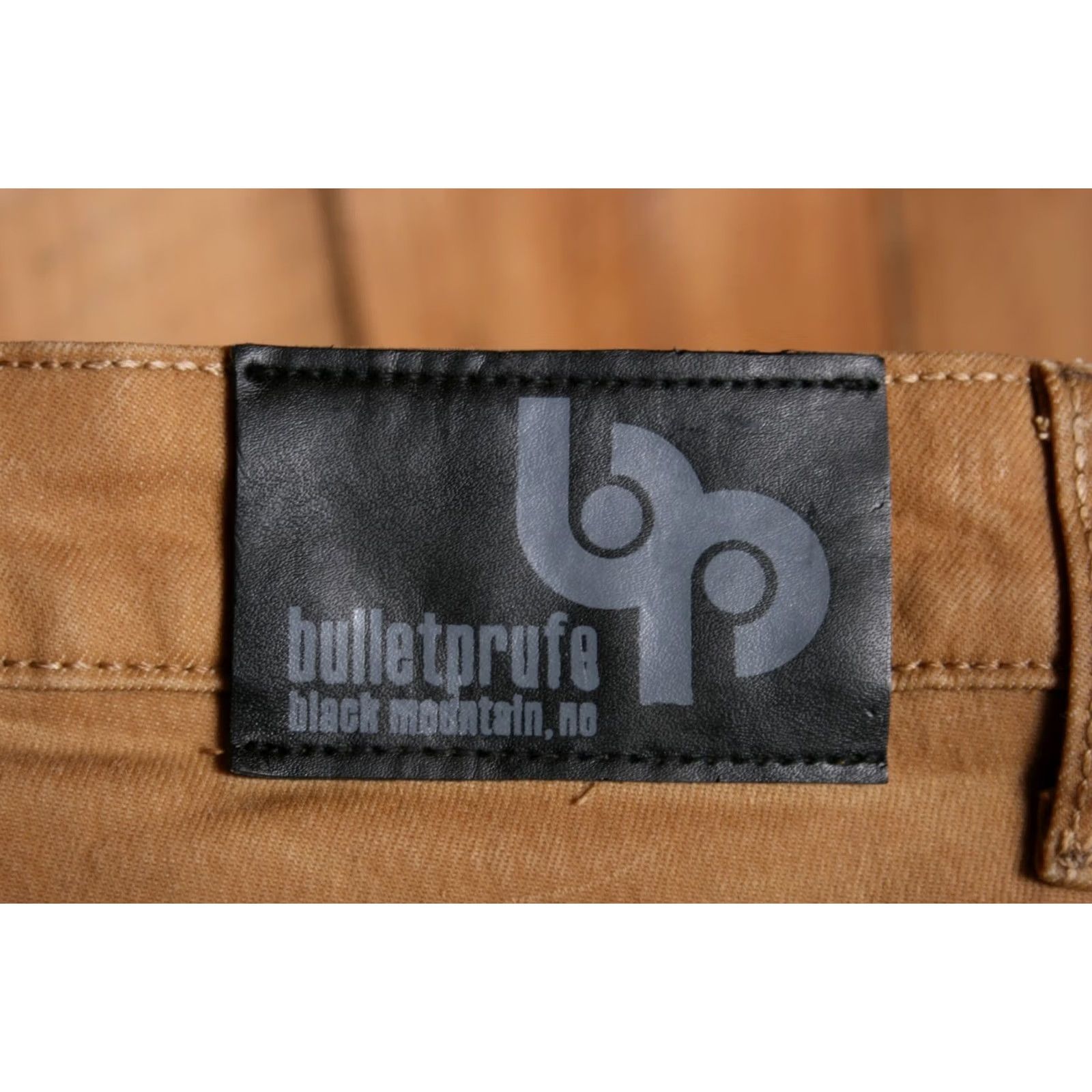 Denime BULLETPRUFE Denim Jeans Tan 29x31 Men Straight Oil Waxed Stretch Denim Jeans Tag 30x32 Size US 31 - 6 Thumbnail