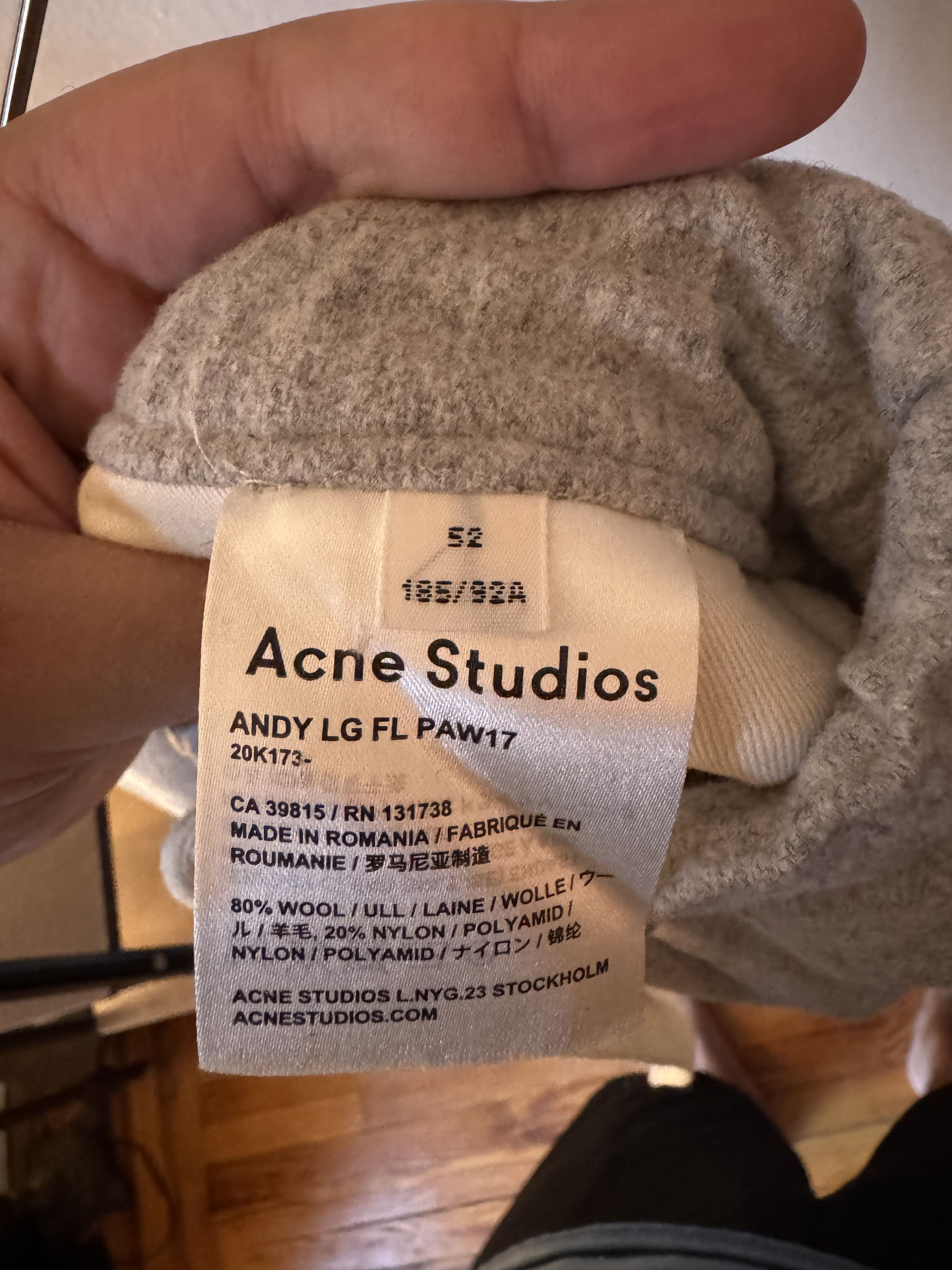 Acne Studios Acne Studios Andy LG FL PAW17 Wool Pants Size US 36 / EU 52 - 6 Thumbnail