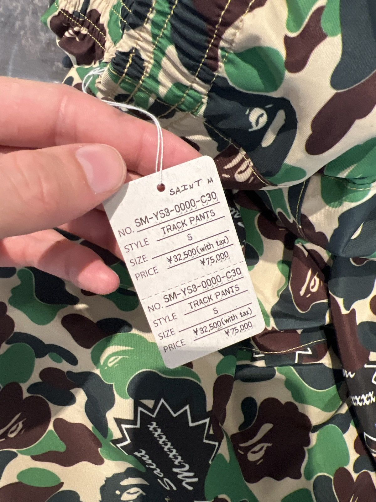Bape × Saint Michael Bape x Saint Michael ABC Camo Track Pants Size US 31 - 3 Thumbnail