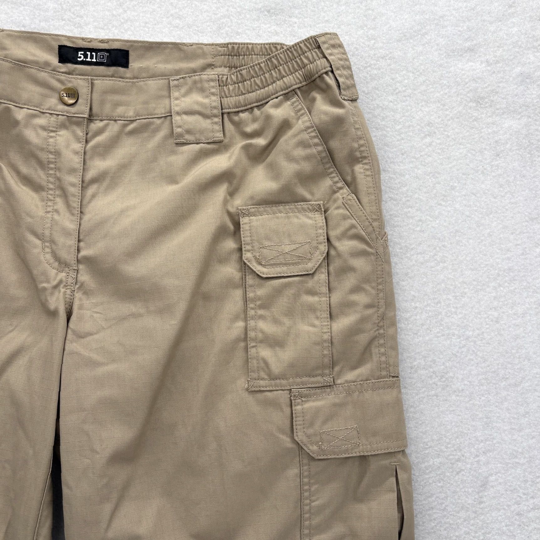 Vintage 5.11 Tactical Taclite Pro Pants Womens 16 Long Khaki Cargo Outdoor Ripstop Trail Size 38" / US 16 / IT 52 - 3 Thumbnail