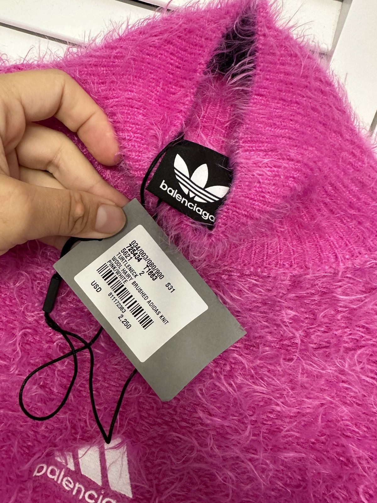 Adidas × Balenciaga TURTLENECK WOOL SWEETER HAIRY BRUSHED KNIT BALENCIAGA ADIDAS Size US M / EU 48-50 / 2 - 4 Thumbnail