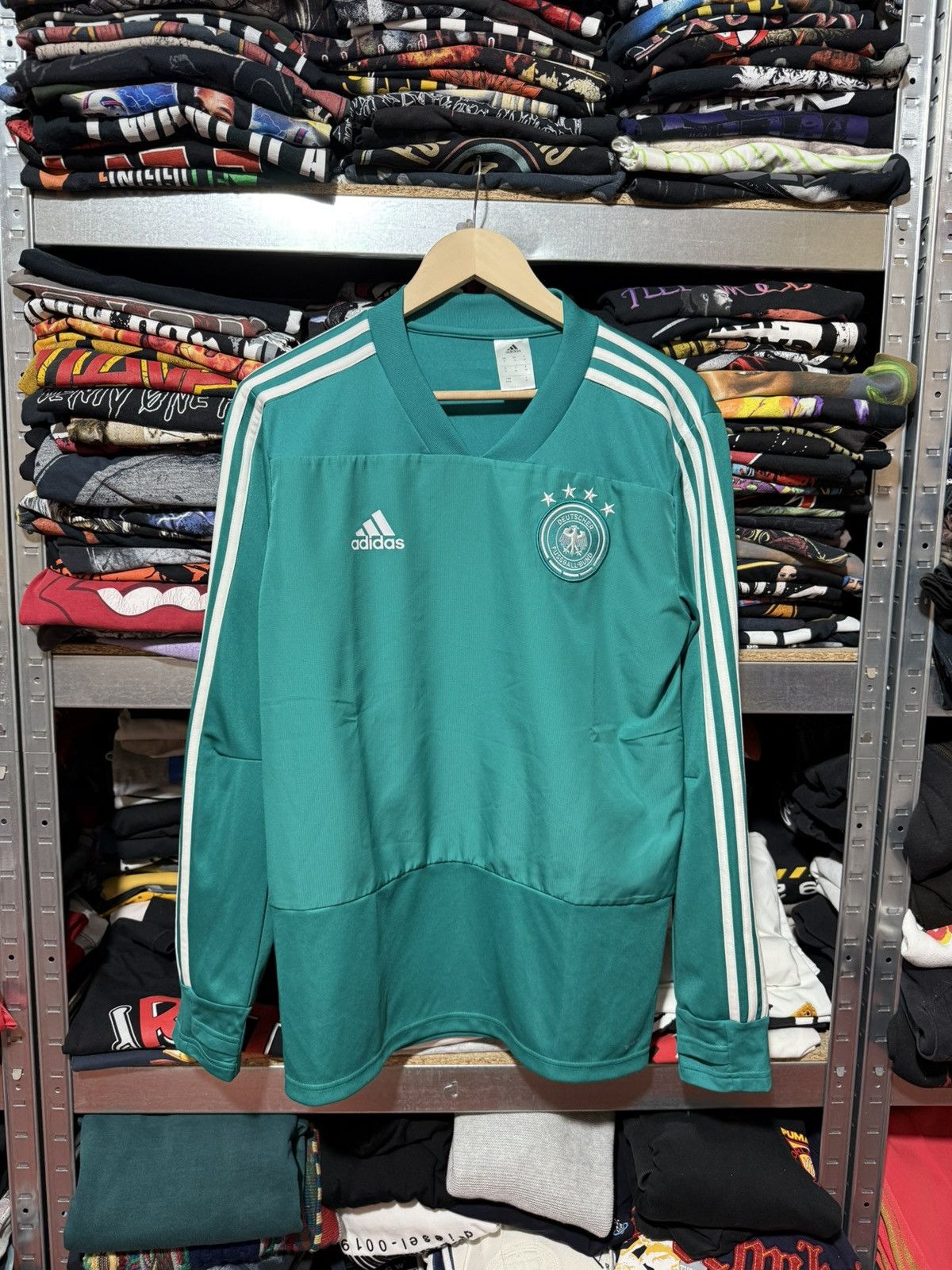 Adidas Adidas Germany Deutscher Training Long Sleeve Soccer Jersey Size US M / EU 48-50 / 2 - 1 Thumbnail