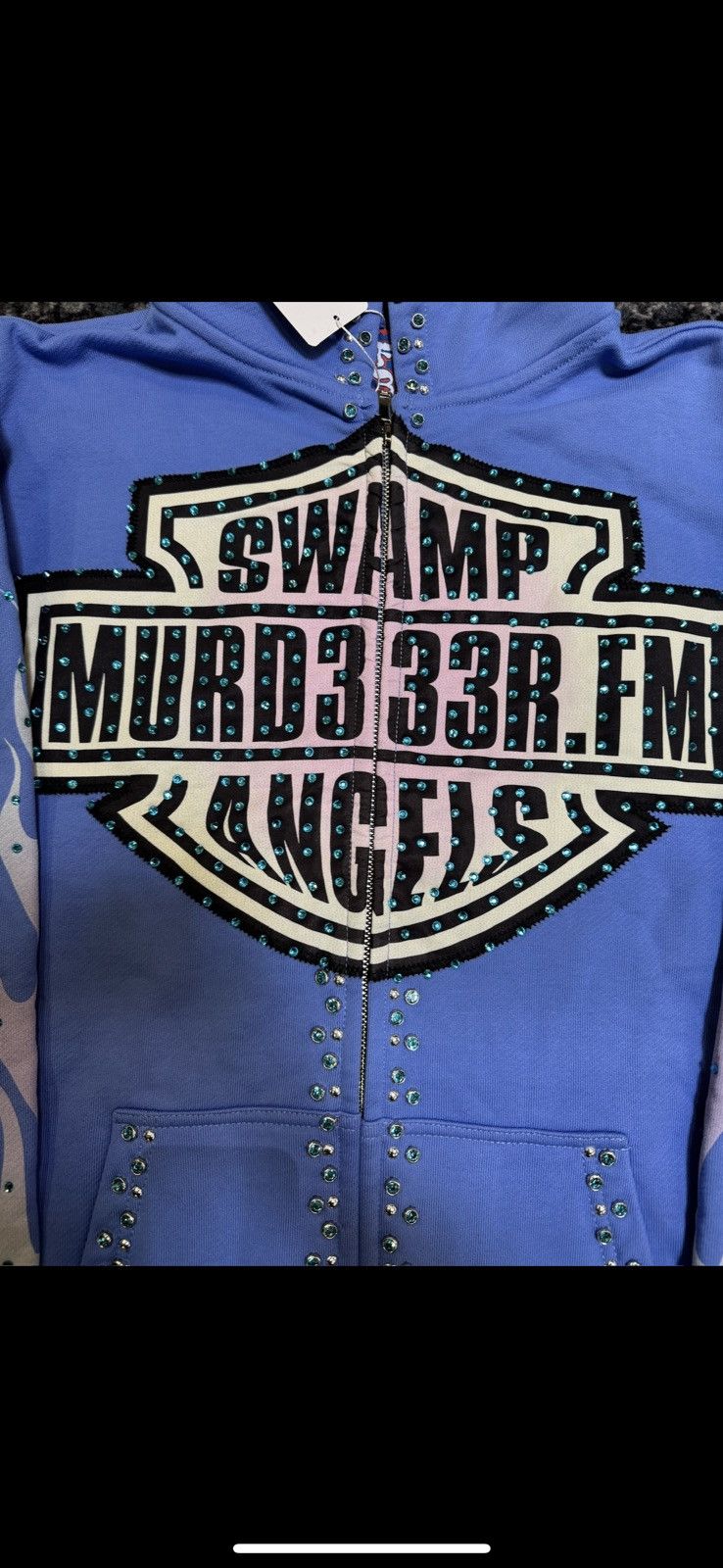 murd333r.fm New Murd333r.Fm Blue Chopp33r Zip Up Exclusive Size US S / EU 44-46 / 1 - 3 Thumbnail