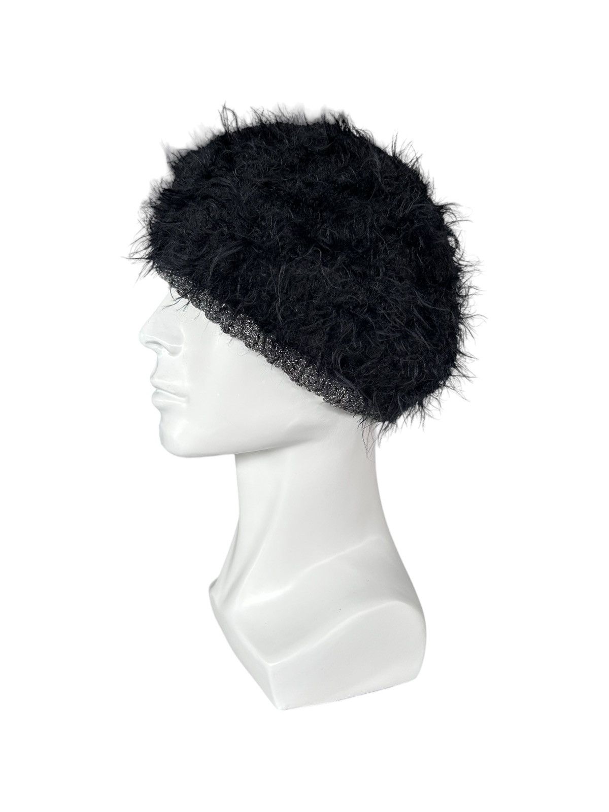 14th Addiction × Hysteric Glamour × Japanese Brand Punk Bondage Style Japanese Brand Mohawk Mohair Beanie Hats🎌 Size ONE SIZE - 5 Thumbnail
