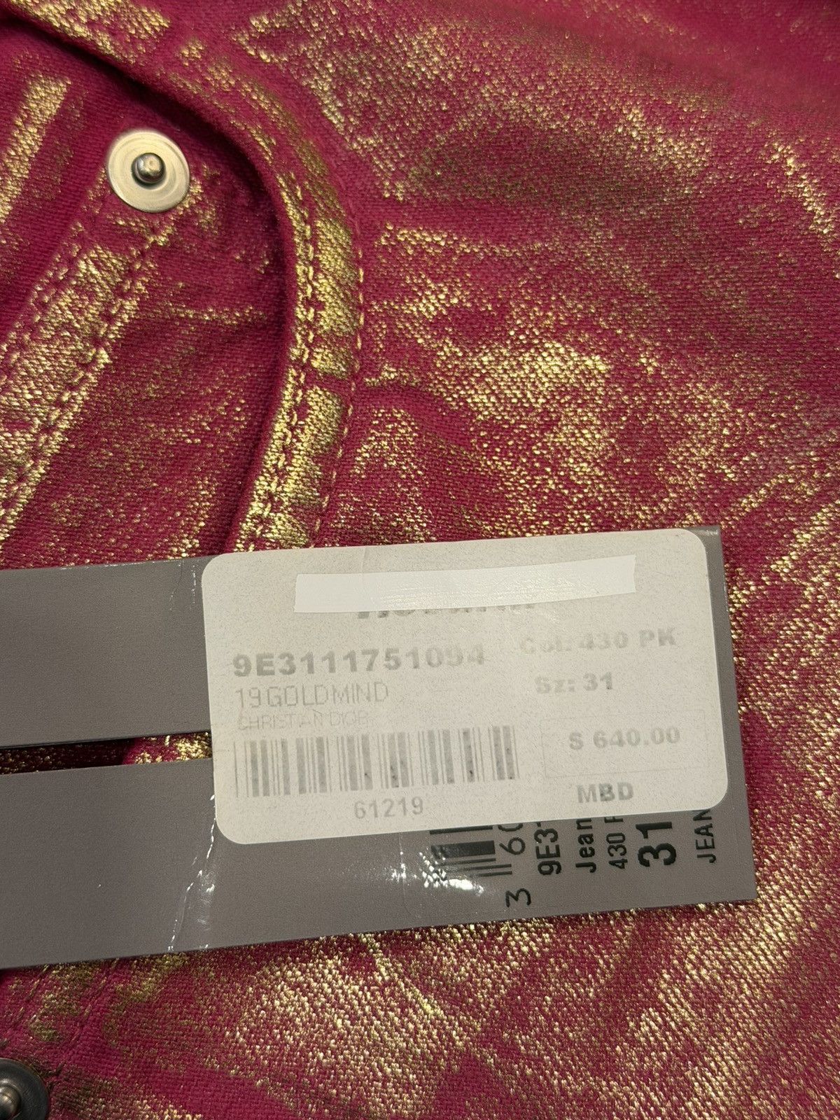 Dior Dior ‘planisphere’ Denim Jeans - Pink Size US 31 - 3 Thumbnail