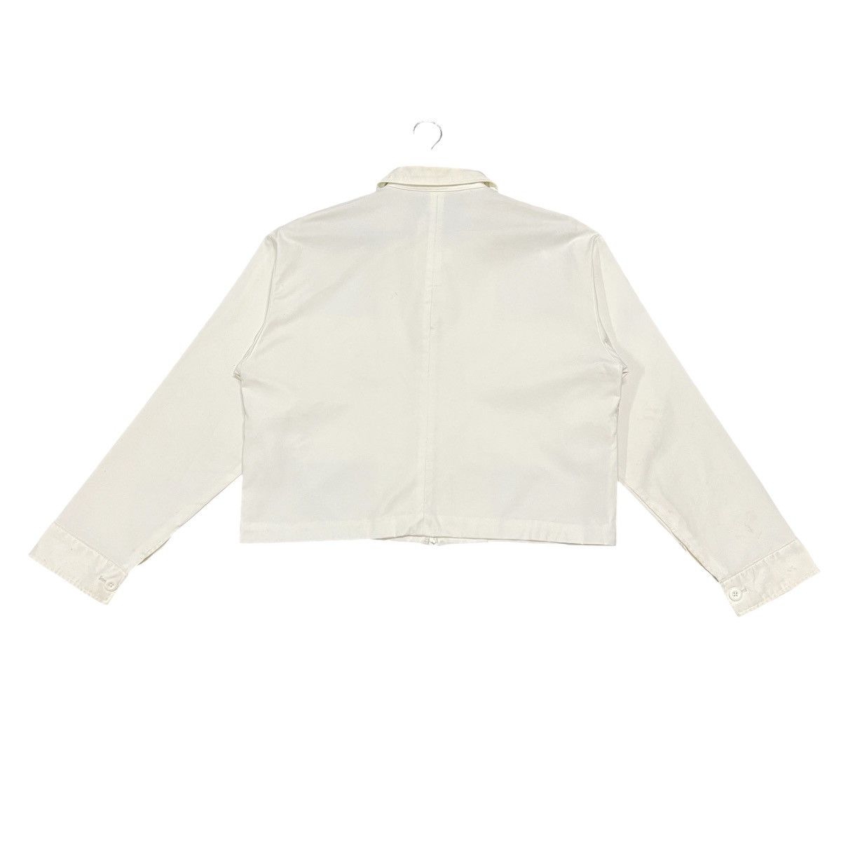Opening Ceremony Opening Ceremony Off White Minimalist Cropped Zip-Up Jacket Size US M / EU 48-50 / 2 - 11 Thumbnail