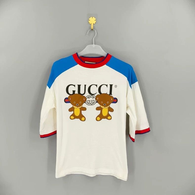 Gucci Gucci SS25 contrasting bear pattern short sleeves Size XS / US 0-2 / IT 36-38 - 1 Thumbnail