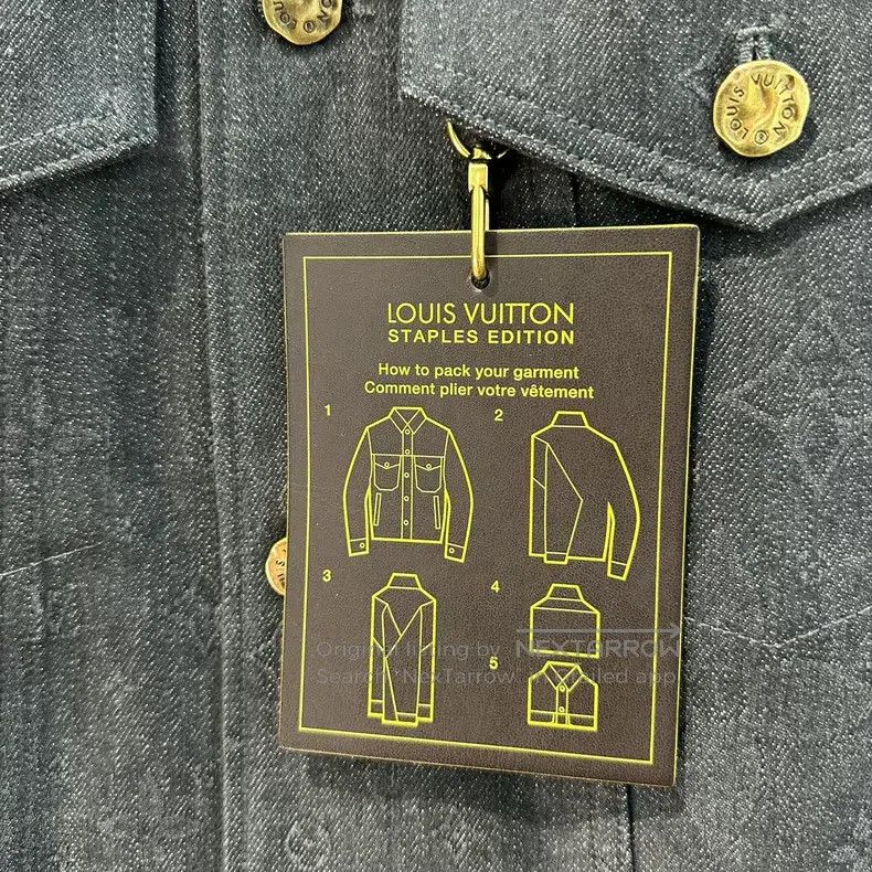 Louis Vuitton Louis Vuitton Gray dark print printed denim jacket Size US L / EU 52-54 / 3 - 6 Thumbnail