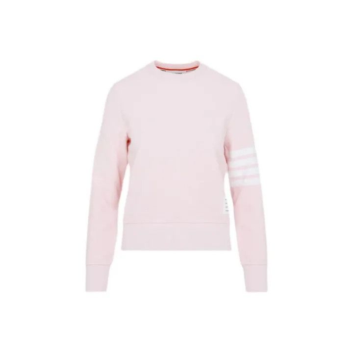 Thom Browne Thom Browne Pink Classic Sweatshirt for Women 0079 Size S / US 4 / IT 40 - 1 Thumbnail