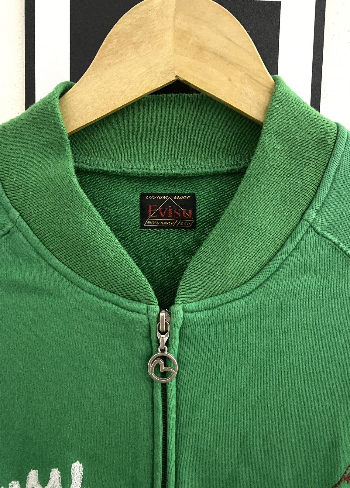 Evisu Vintage Evisu ranch embroidery varsity zipper Size US XXL / EU 58 / 5 - 9 Thumbnail