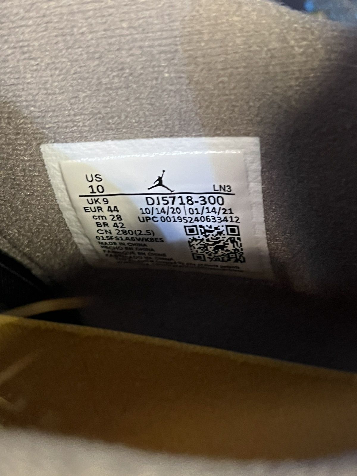 Jordan Brand × Union LA Jordan 4 Union LA “Desert Moss” Size US 10 / EU 43 - 6 Thumbnail