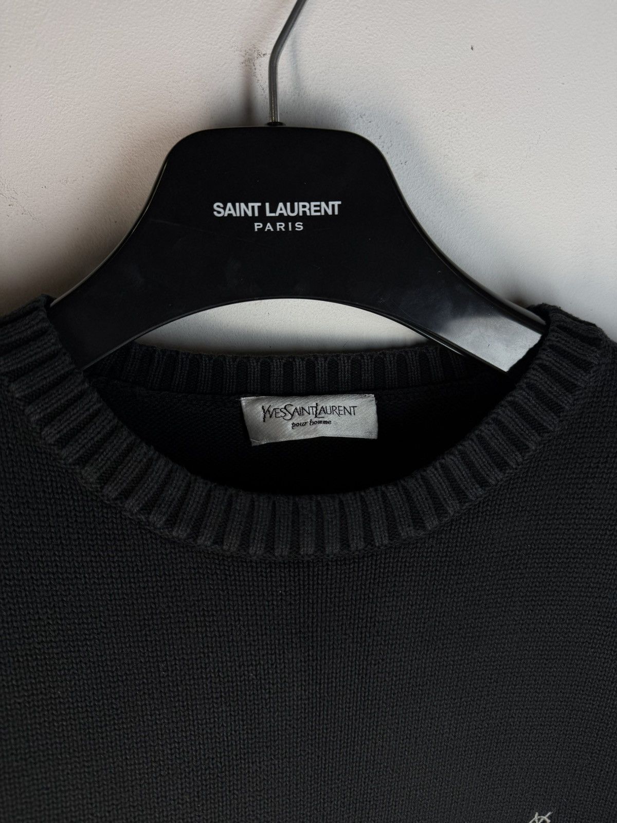 Yves Saint Laurent Black YSL Sweater Knit Size US S / EU 44-46 / 1 - 5 Thumbnail