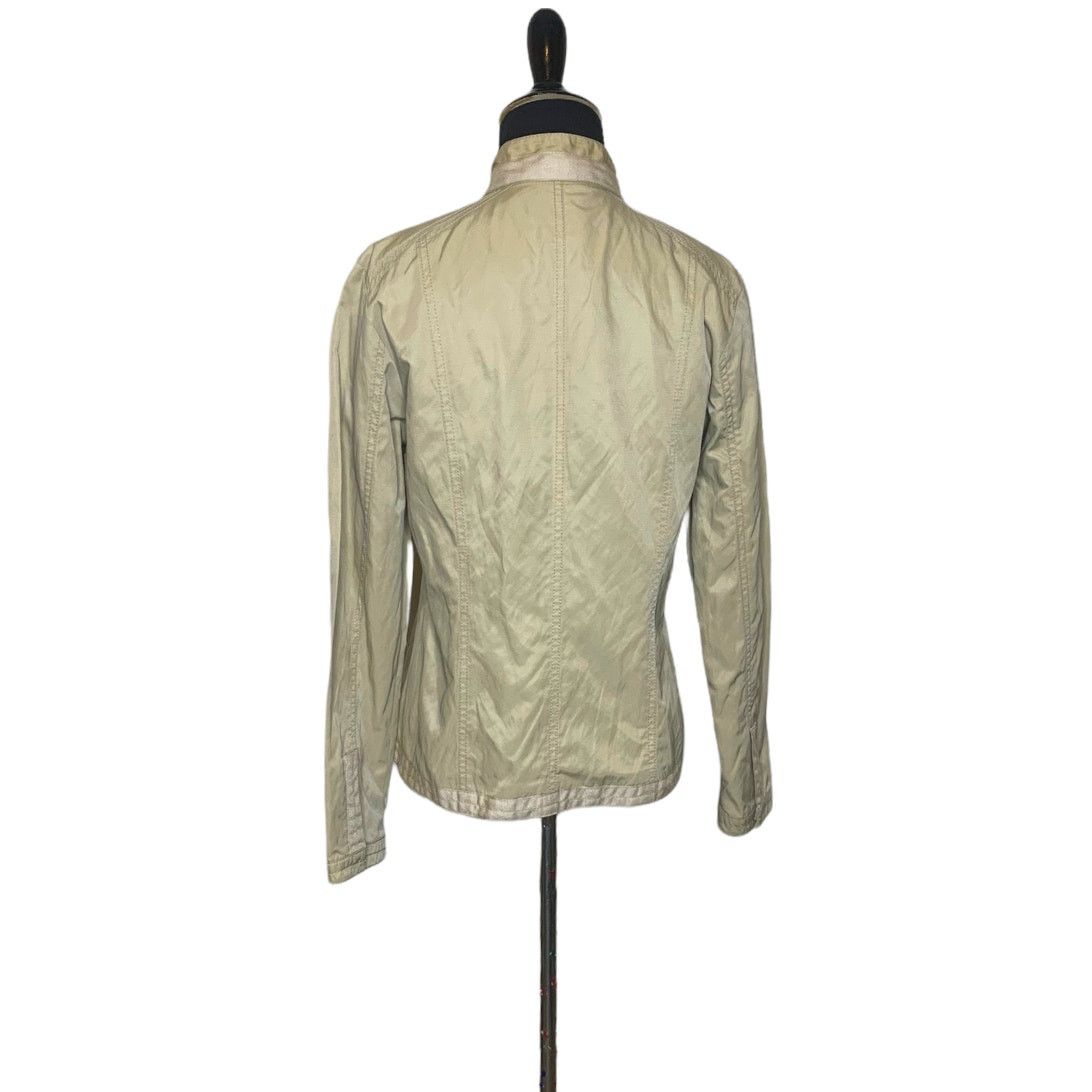 Chicos Chico's beige long sleeves buttoned summer jacket size small Size S / US 4 / IT 40 - 2 Thumbnail