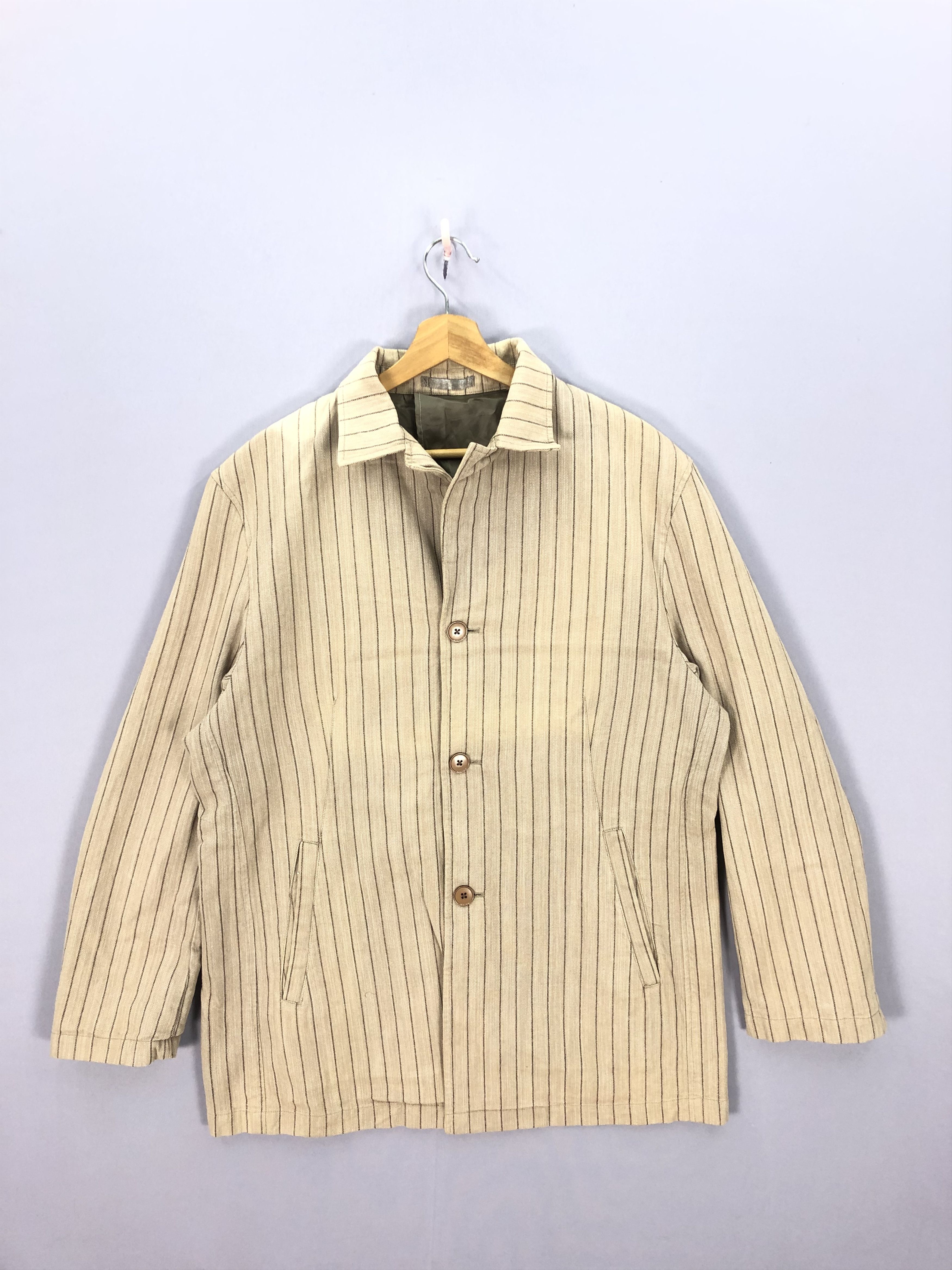 Japanese Brand × Vintage Vintage MFE Hickory Chore Jacket Jacket | BS63209. Size US L / EU 52-54 / 3 - 1 Thumbnail
