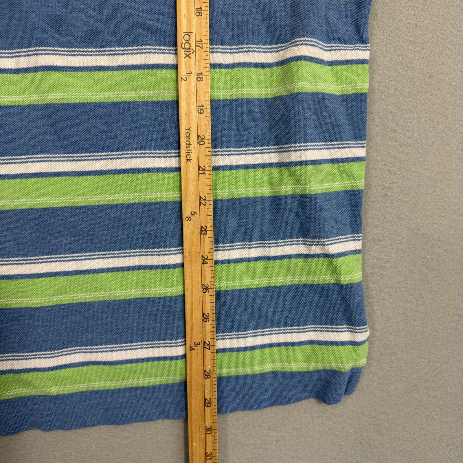 Brooks Brothers Brooks Brothers Polo Shirt Mens Large Green Blue Collared Size US L / EU 52-54 / 3 - 7 Thumbnail